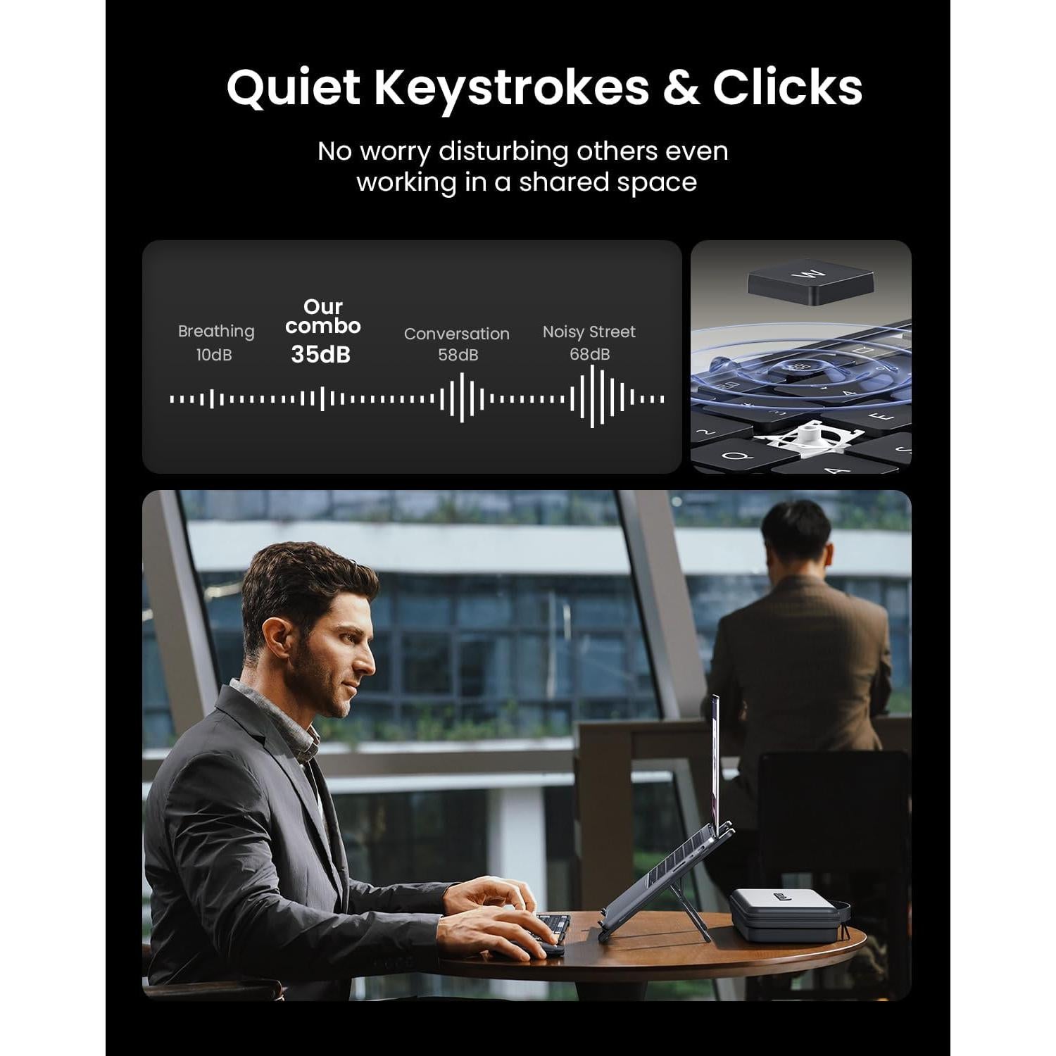 Combo Teclado y Ratón Plegable ProtoArc XKM01 Bluetooth