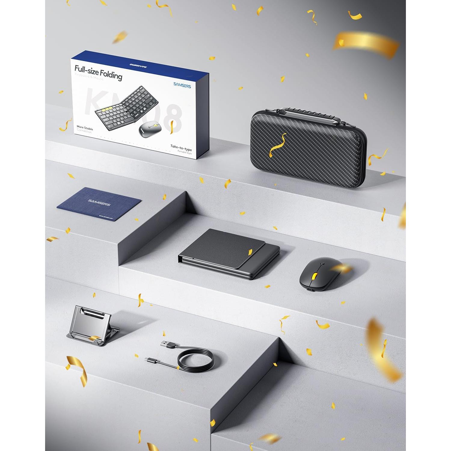 Combo Teclado y Ratón Plegables Samsers KM08 Bluetooth