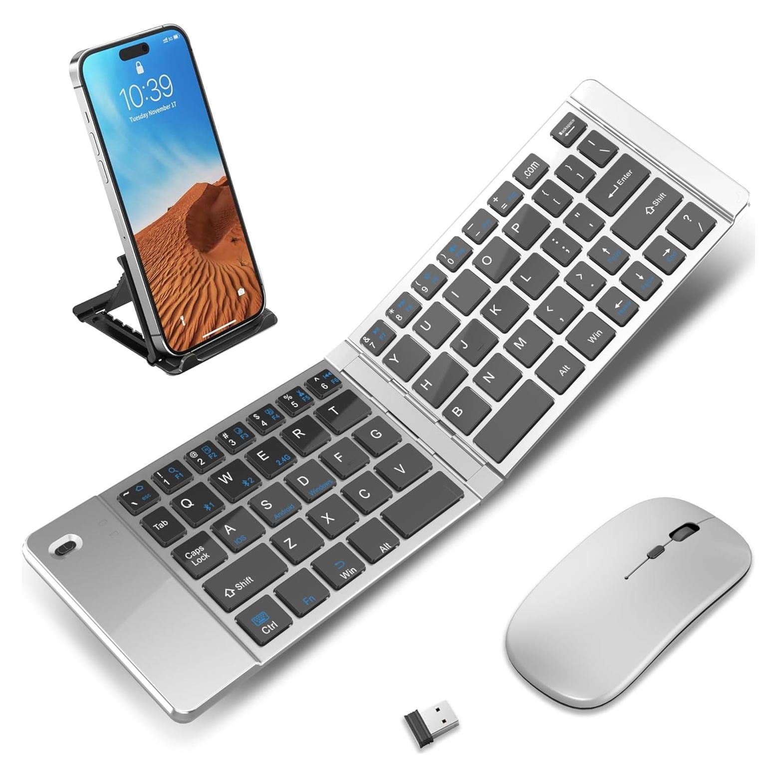 Combo Teclado y Ratón Plegables Inalámbricos Zcyzbb