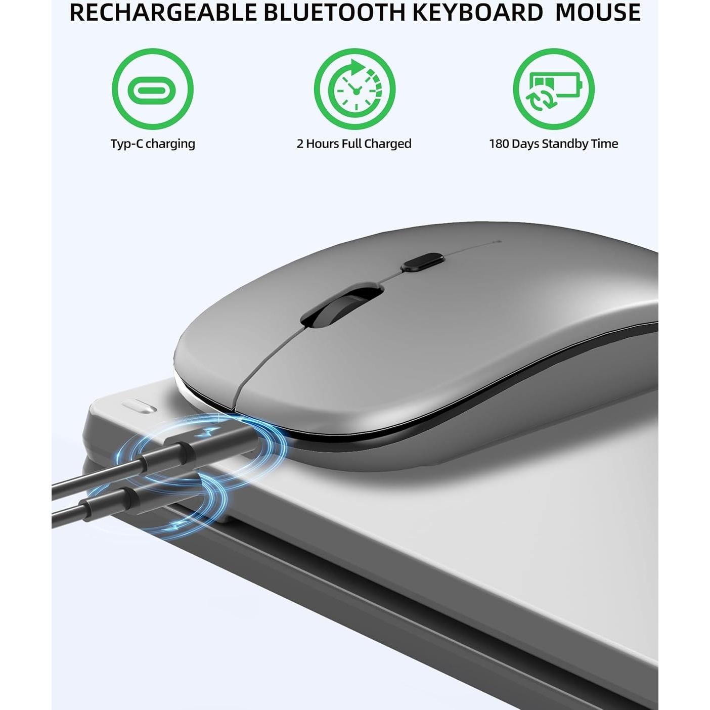 Combo Teclado y Ratón Plegables Inalámbricos Zcyzbb