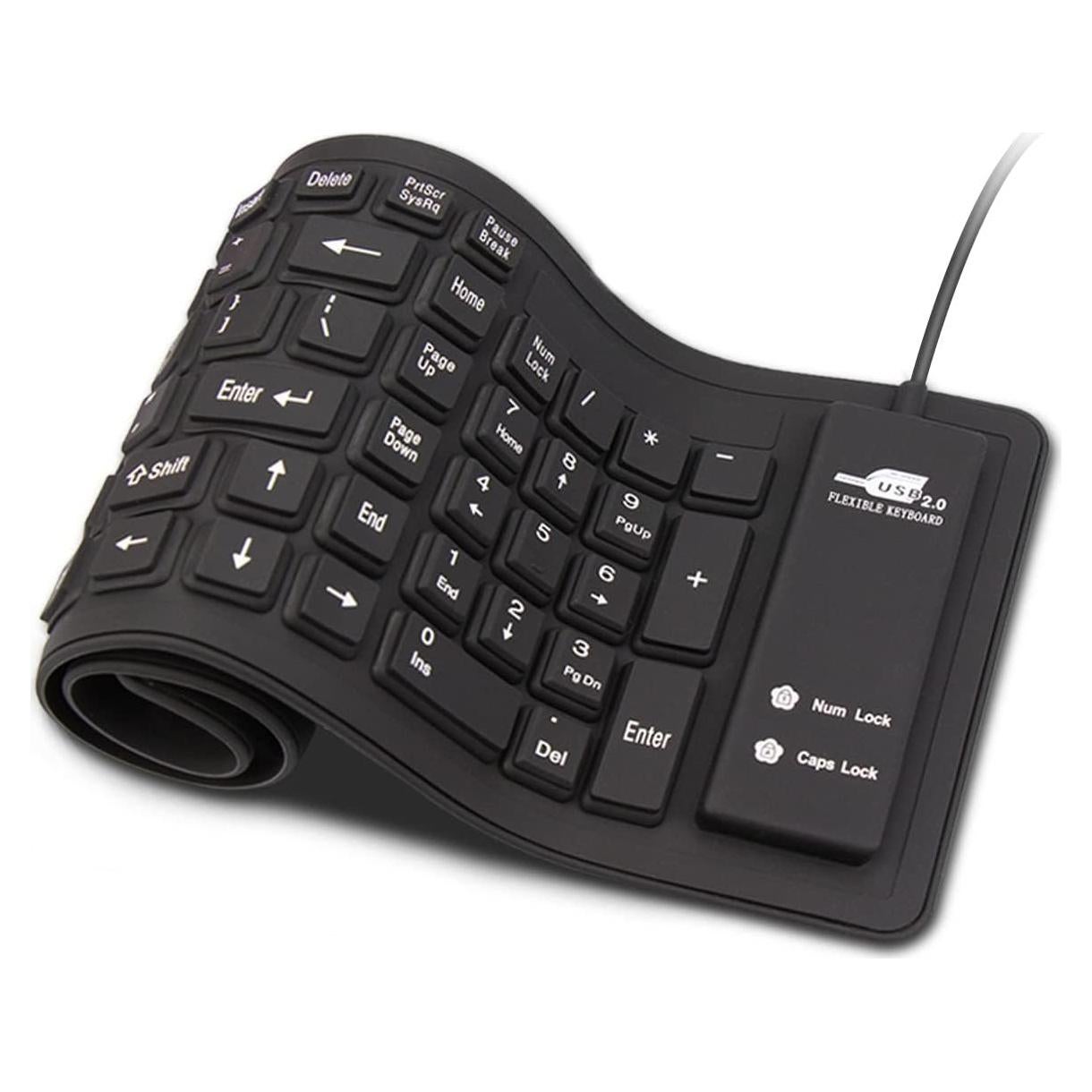 Teclado de Silicona Plegable Sungwoo USB Impermeable 40cm