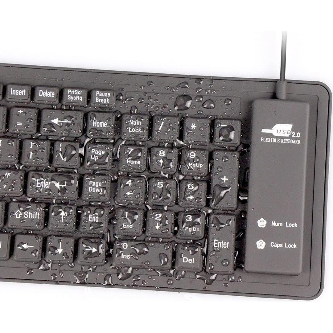 Teclado de Silicona Plegable Sungwoo USB Impermeable 40cm