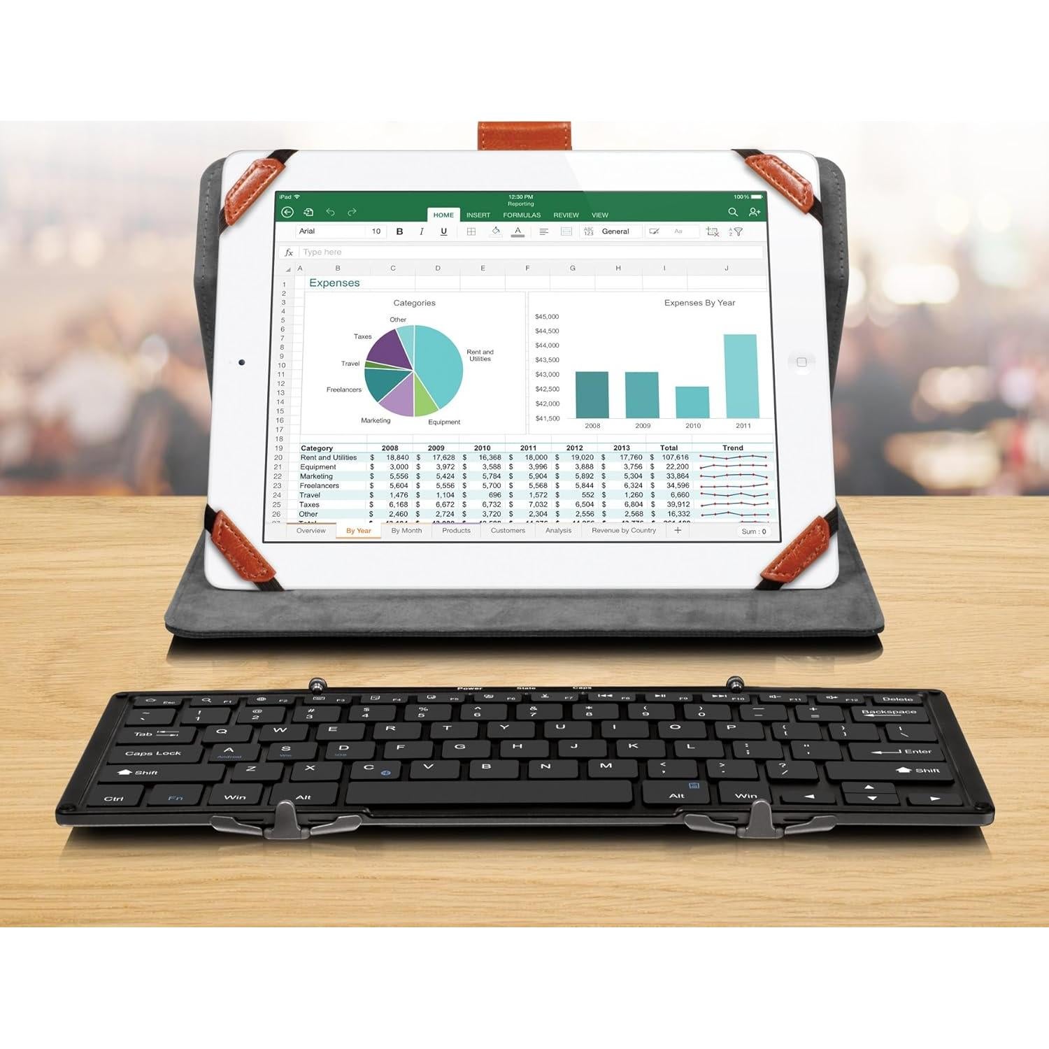 Teclado Bluetooth Plegable Aluratek ABLKO4F Negro