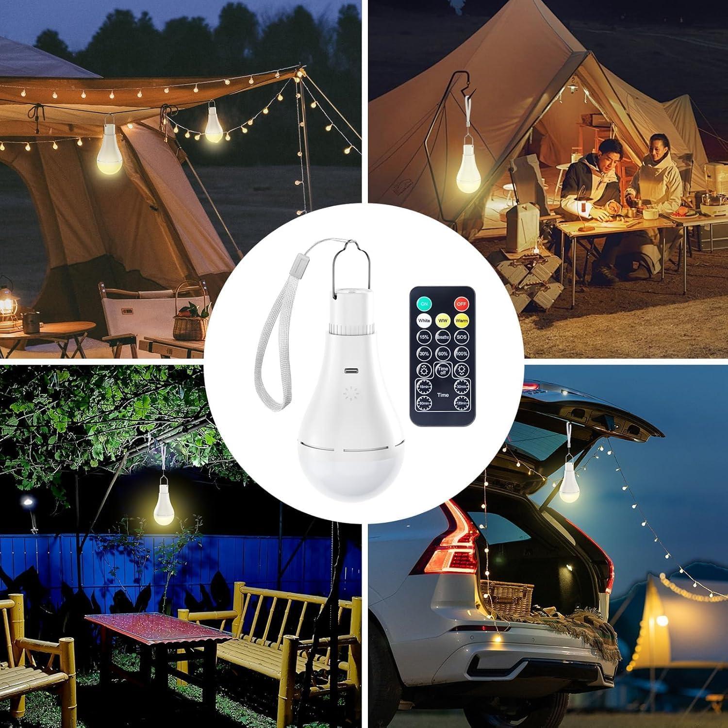 Bombilla LED Recargable Brightown 9W con Control Remoto