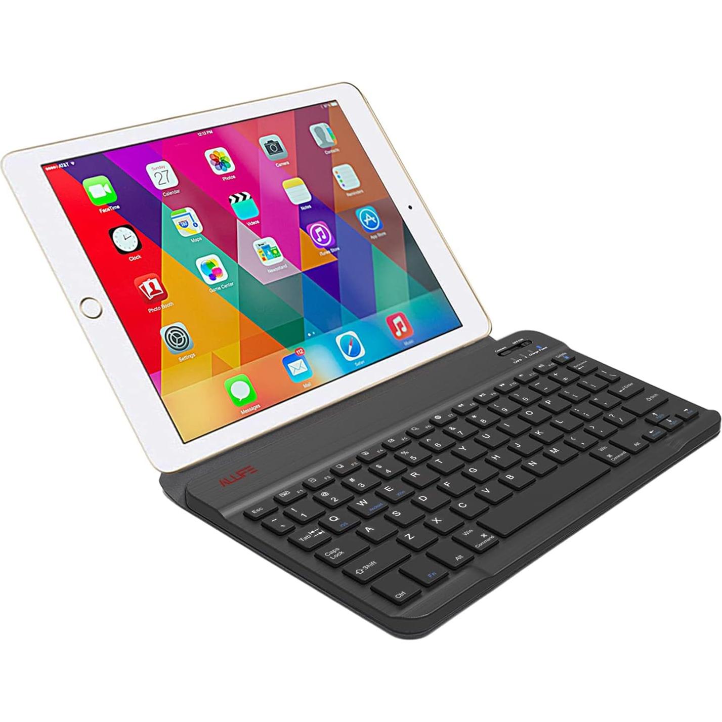 Teclado Bluetooth ALLIFE Ultra Ligero con Funda Soporte