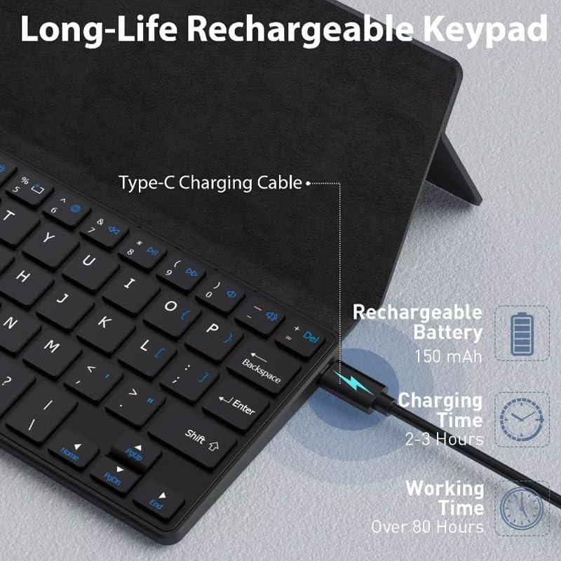 Teclado Bluetooth Plegable JOMAA Ultra Delgado Portátil
