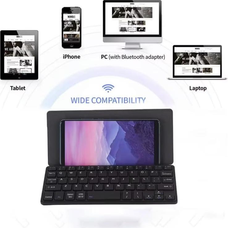 Teclado Bluetooth Plegable JOMAA Ultra Delgado Portátil