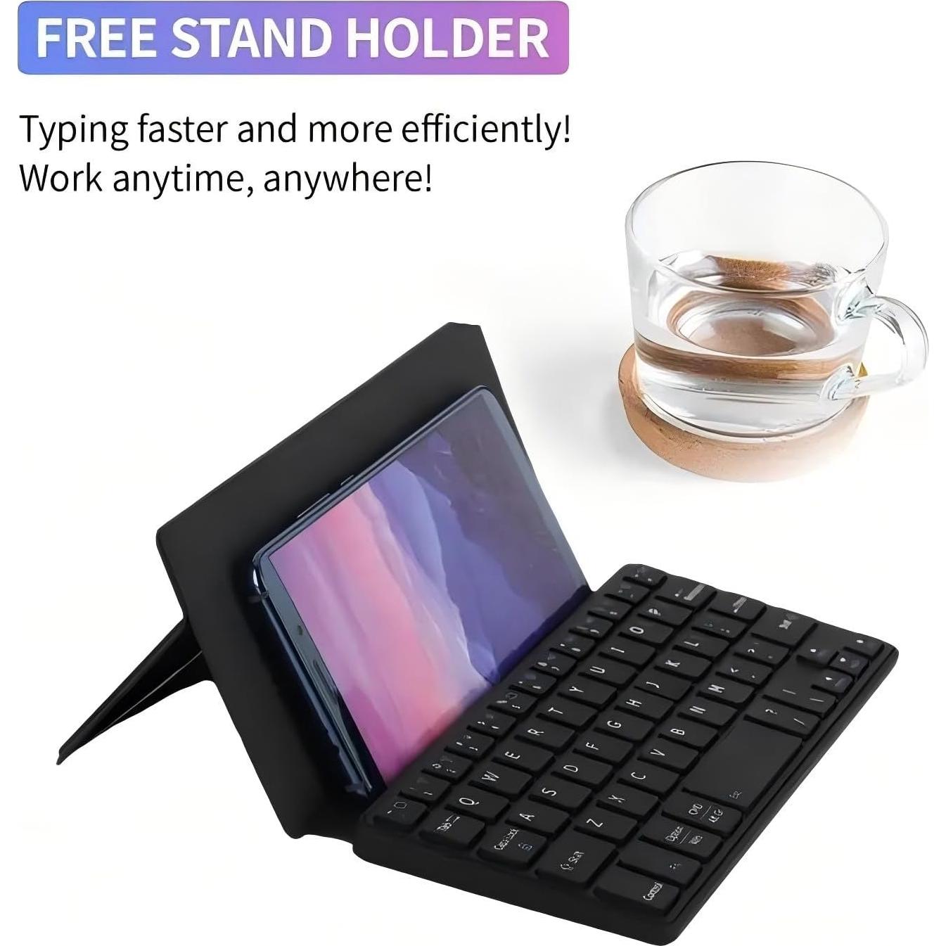 Teclado Bluetooth Plegable JOMAA Ultra Delgado Portátil