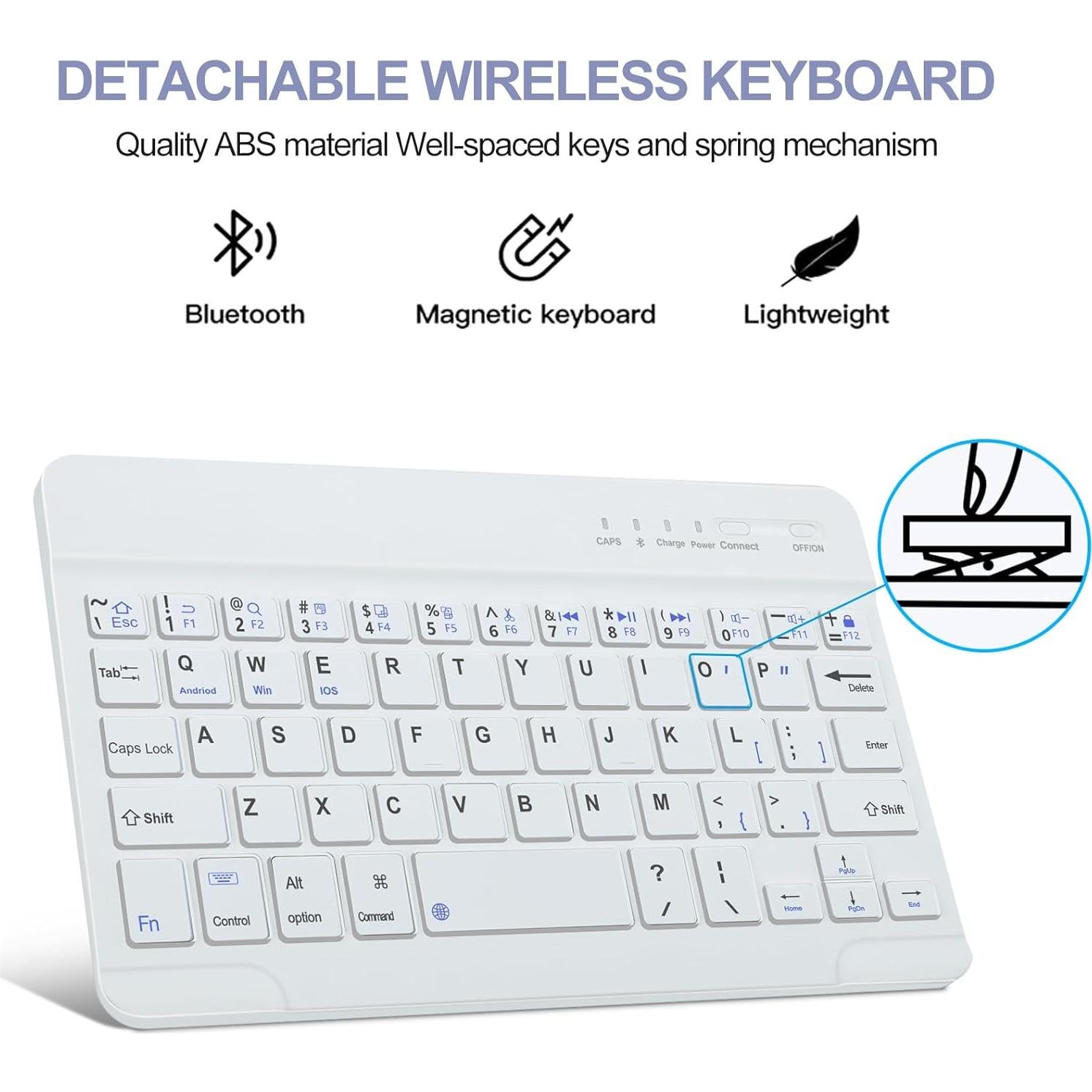 Funda Teclado Boriyuan para iPad Mini 6 2021 8.3" Lavanda