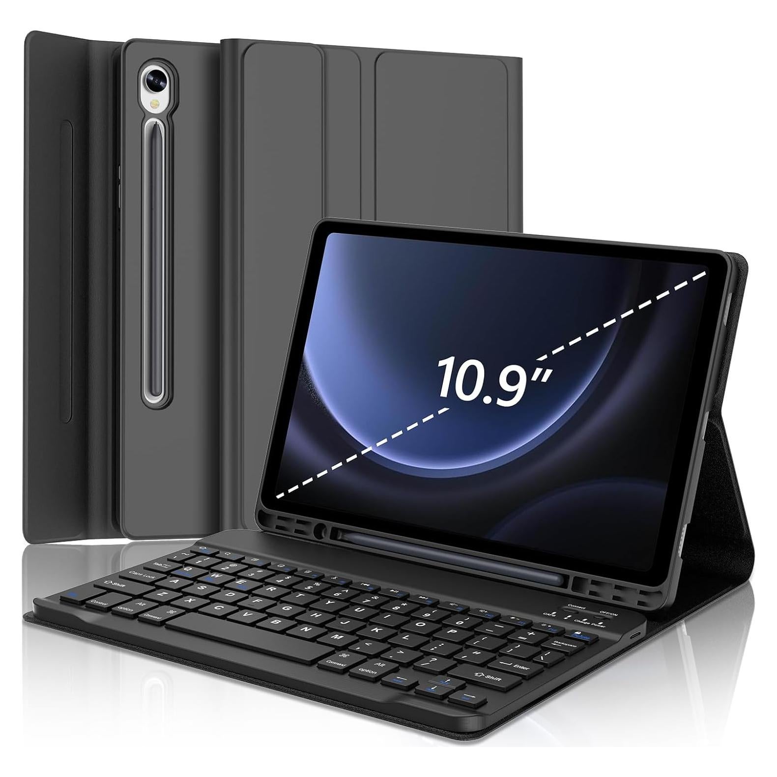 Funda con Teclado para Galaxy Tab S9 FE 10.9'' 2023 - Negro