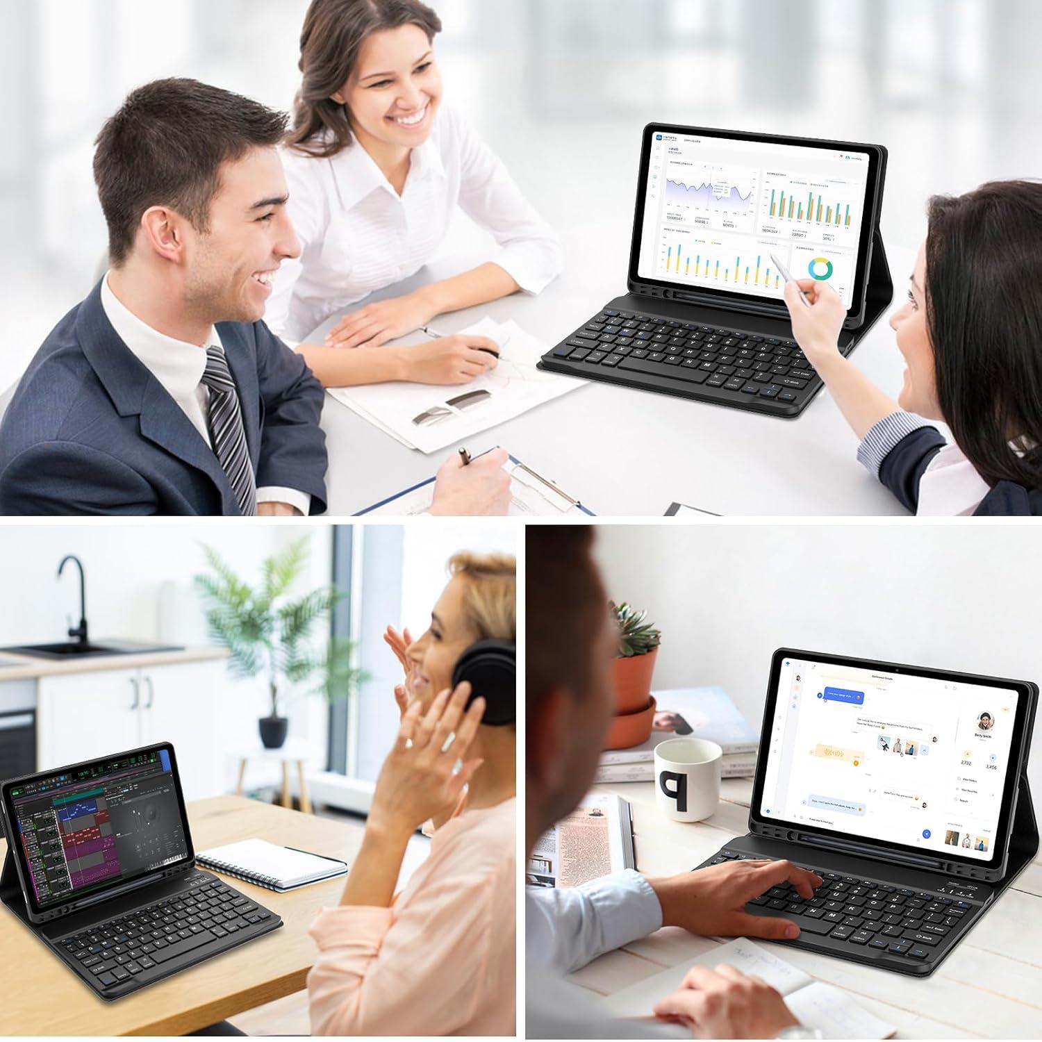 Funda con Teclado para Galaxy Tab S9 FE 10.9'' 2023 - Negro