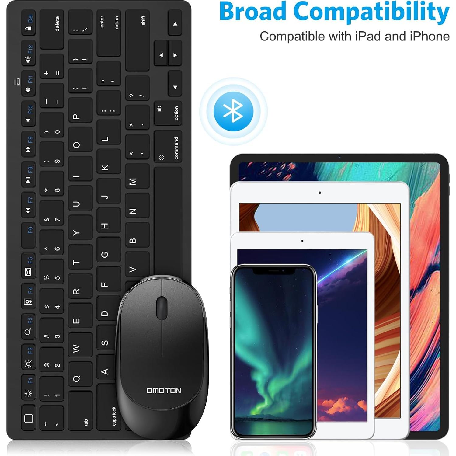Combo Teclado y Ratón Inalámbricos OMOTON para iPad Pro 13"