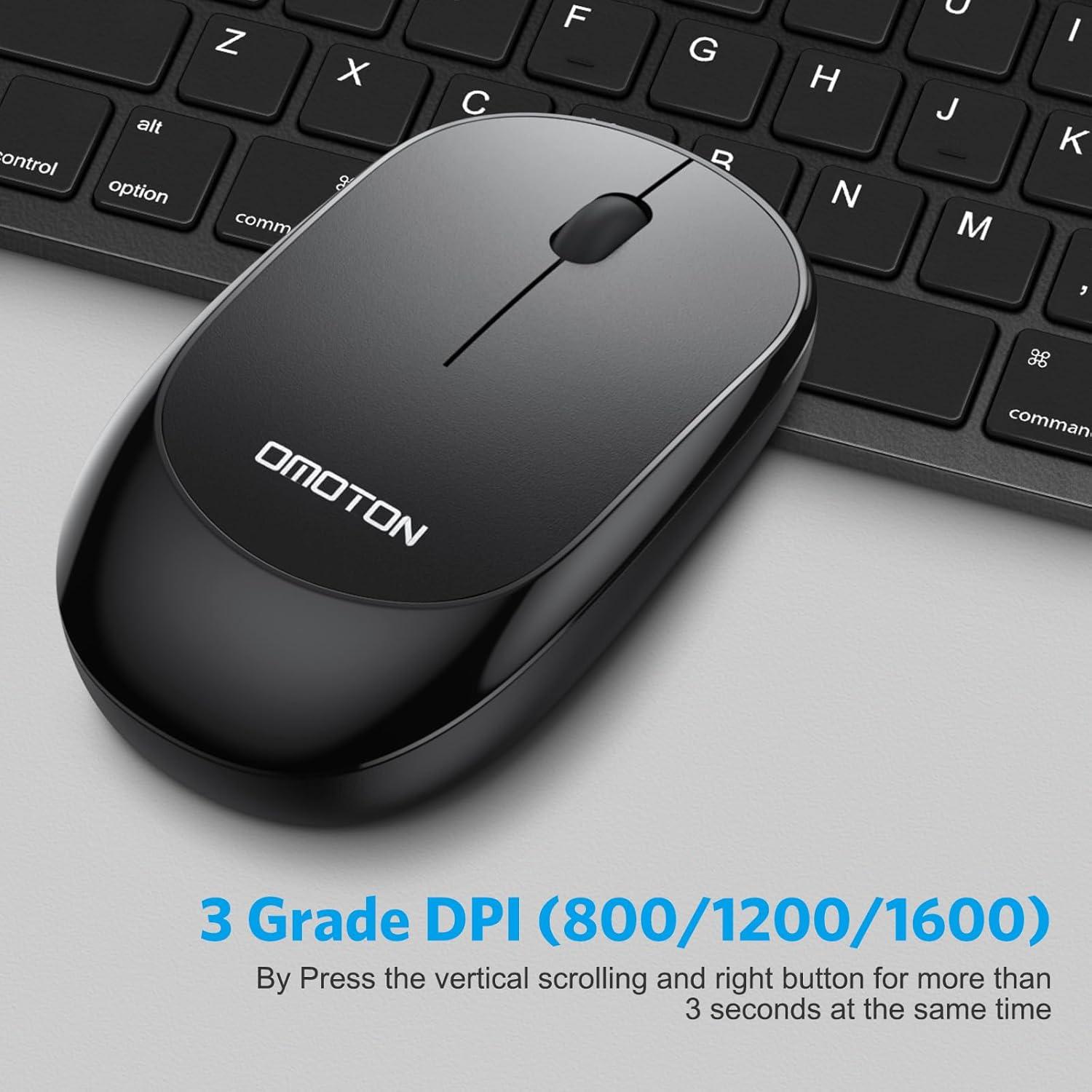 Combo Teclado y Ratón Inalámbricos OMOTON para iPad Pro 13"