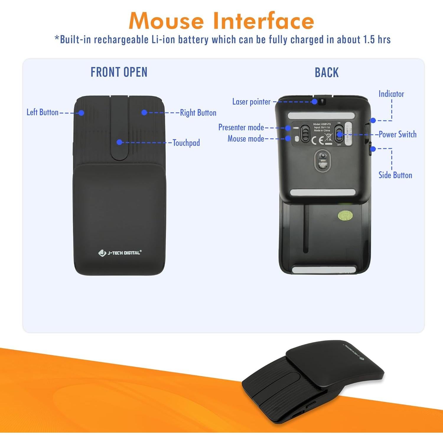 Combo Teclado y Ratón Inalámbrico J-Tech Digital 2-en-1