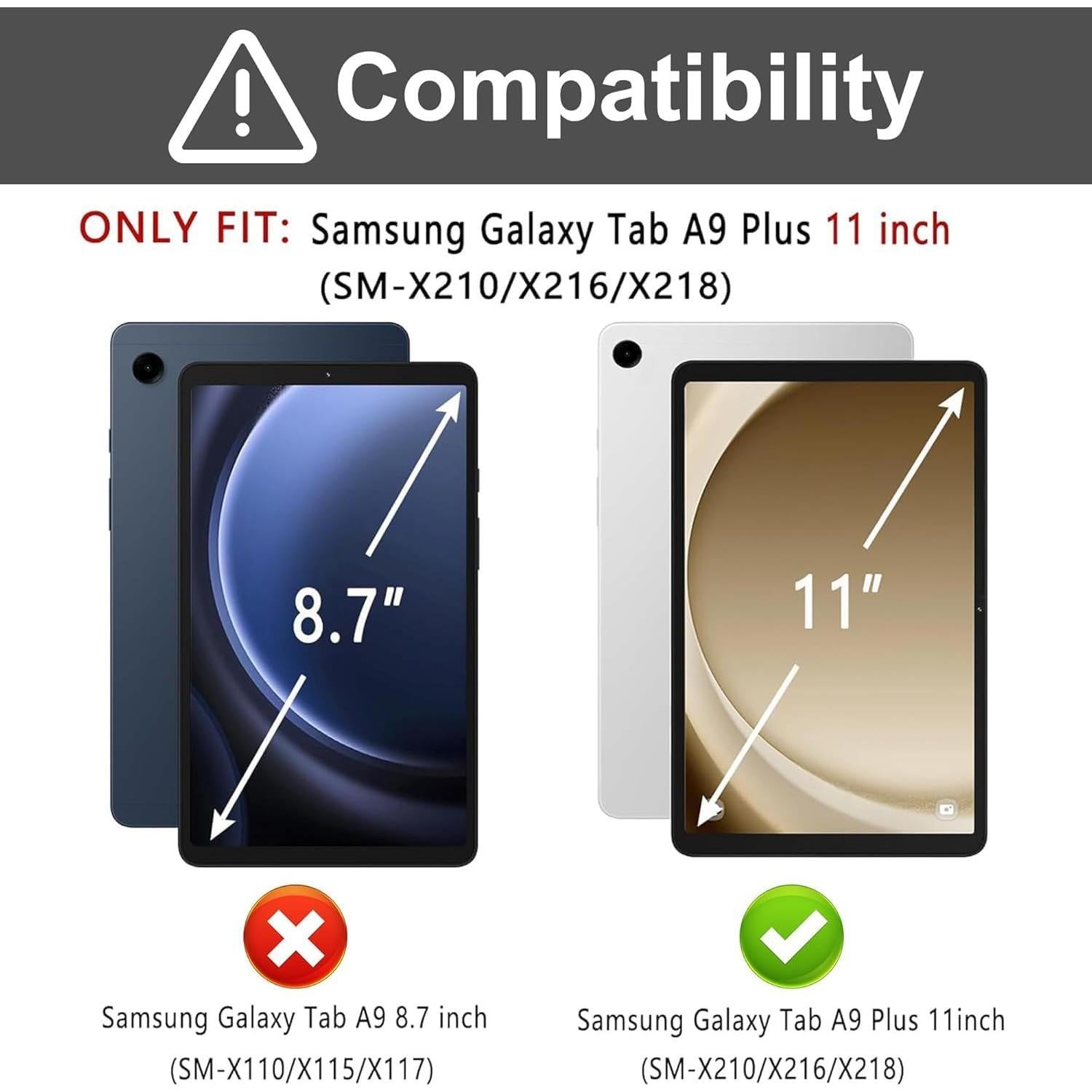 Funda teclado Samsung Galaxy Tab A9 Plus 11" Bluetooth RGB