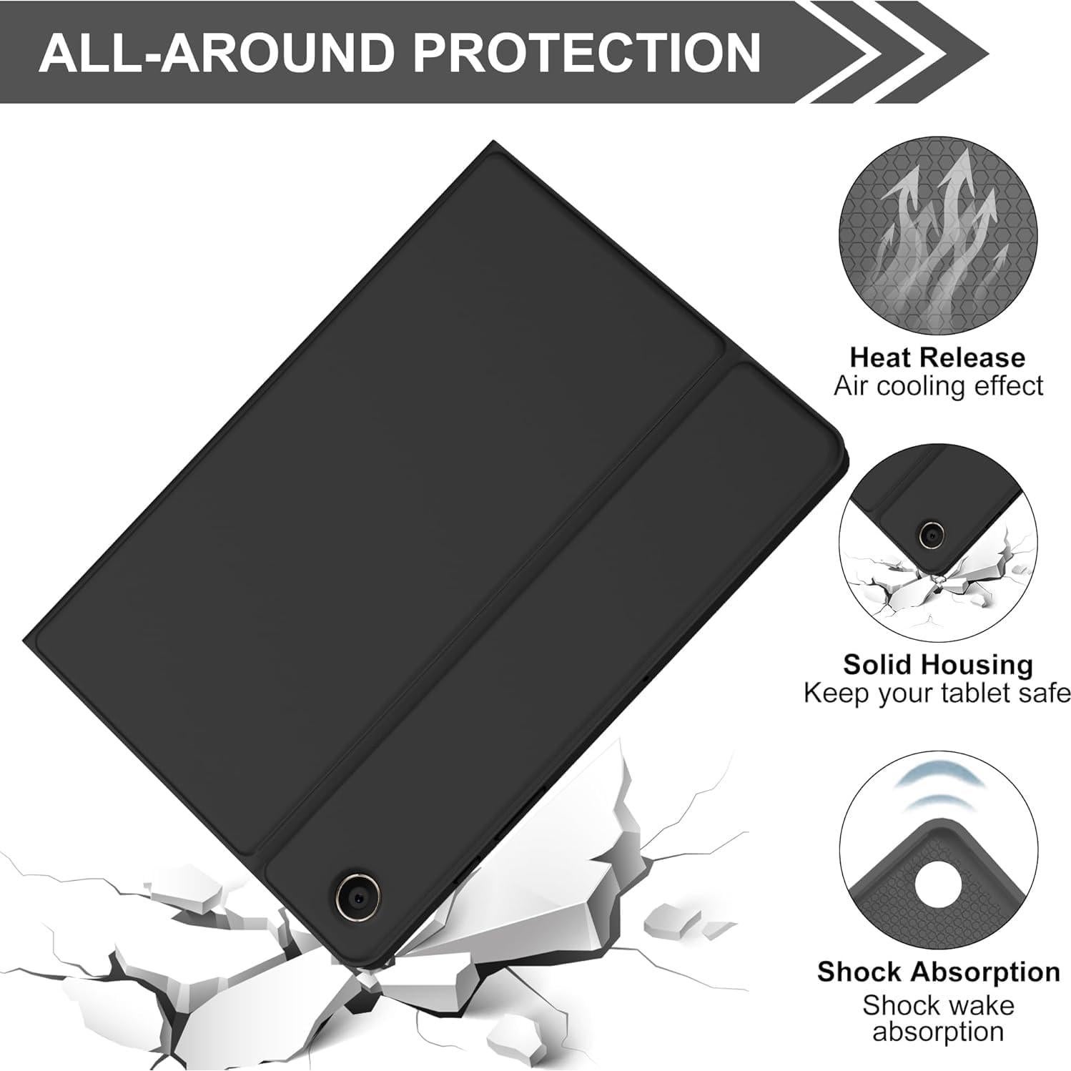 Funda teclado Samsung Galaxy Tab A9 Plus 11" Bluetooth RGB