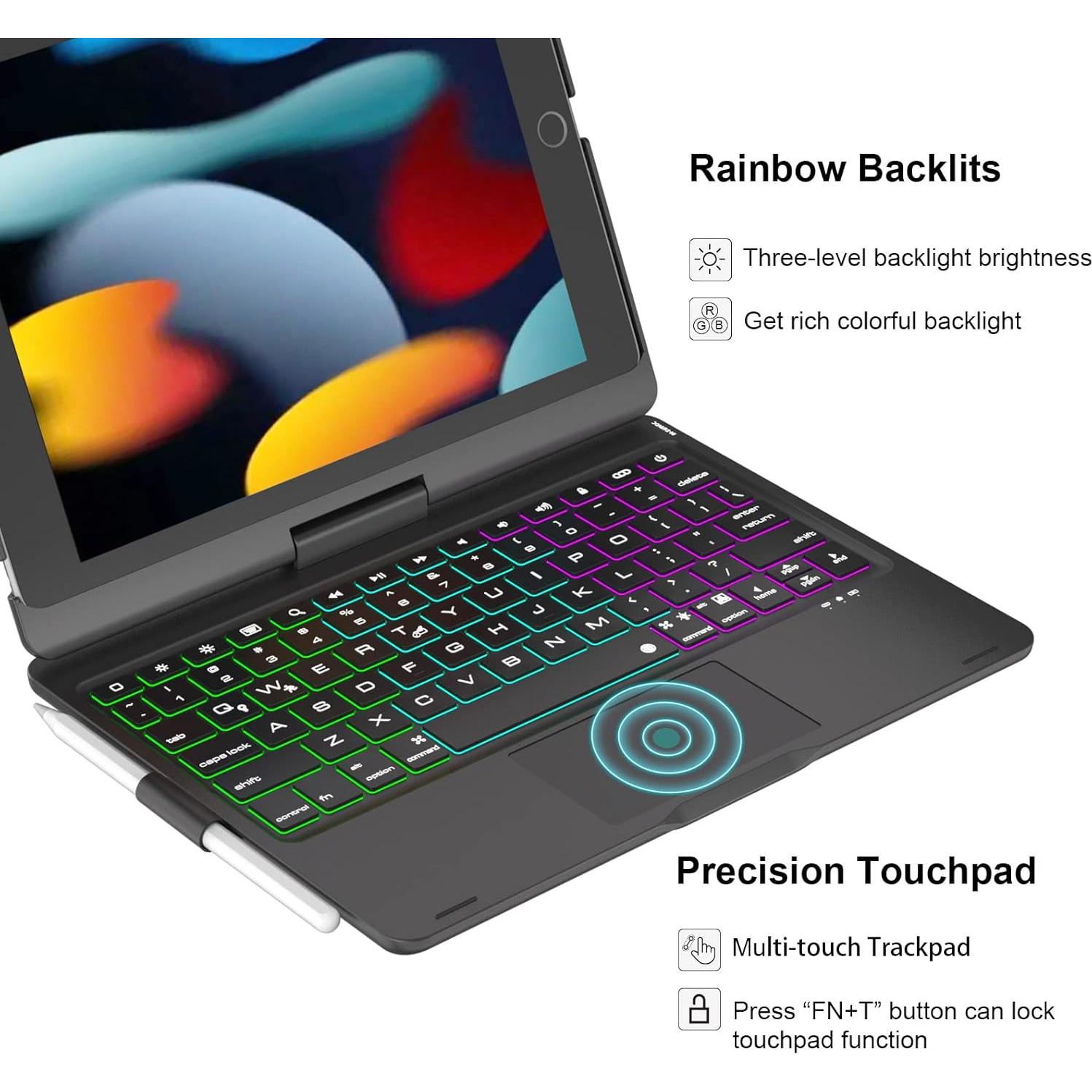 Funda Teclado BABG iPad 9ª Gen 10.2" Retroiluminada