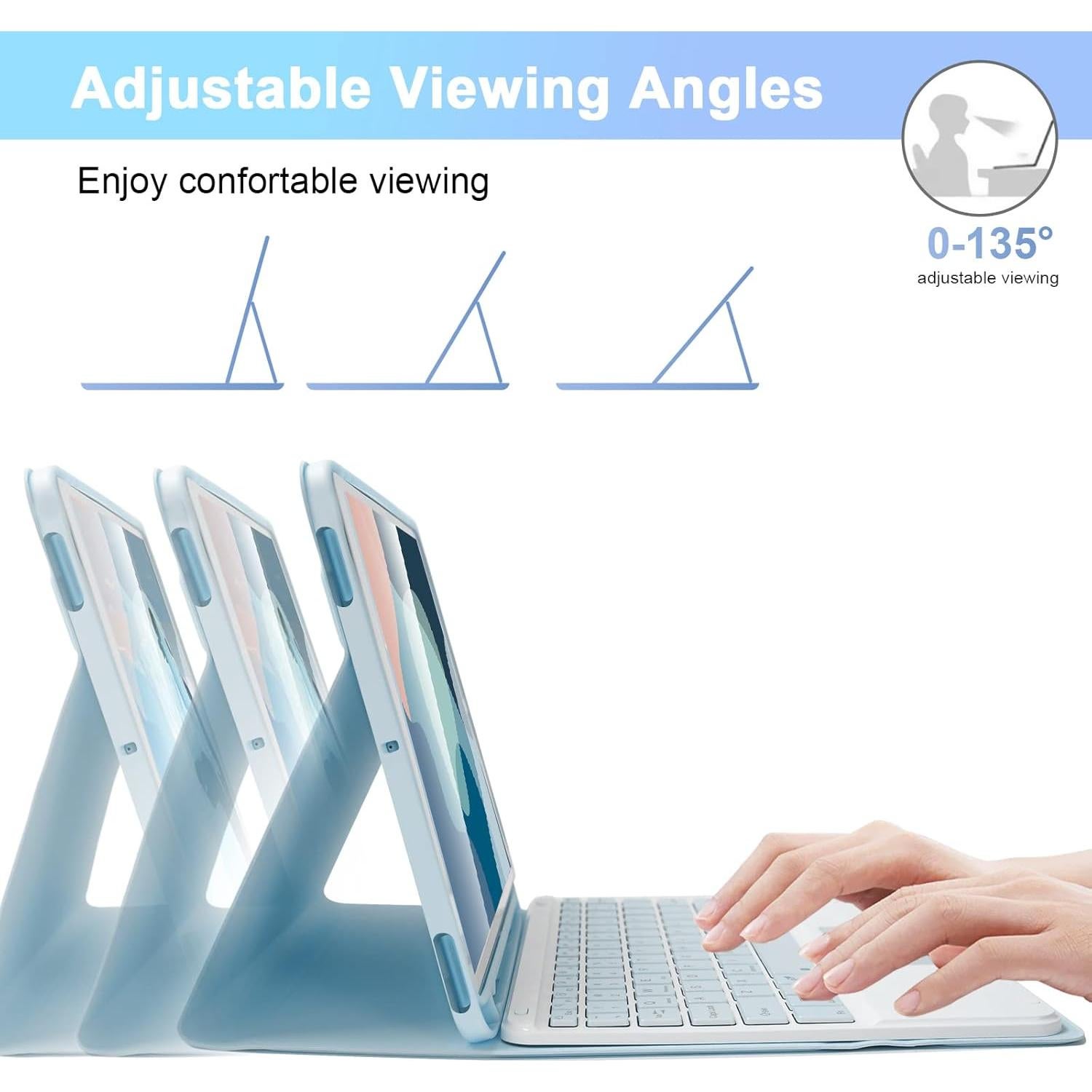 Funda Teclado Inalámbrico LAMA con Touchpad para iPad 10.2