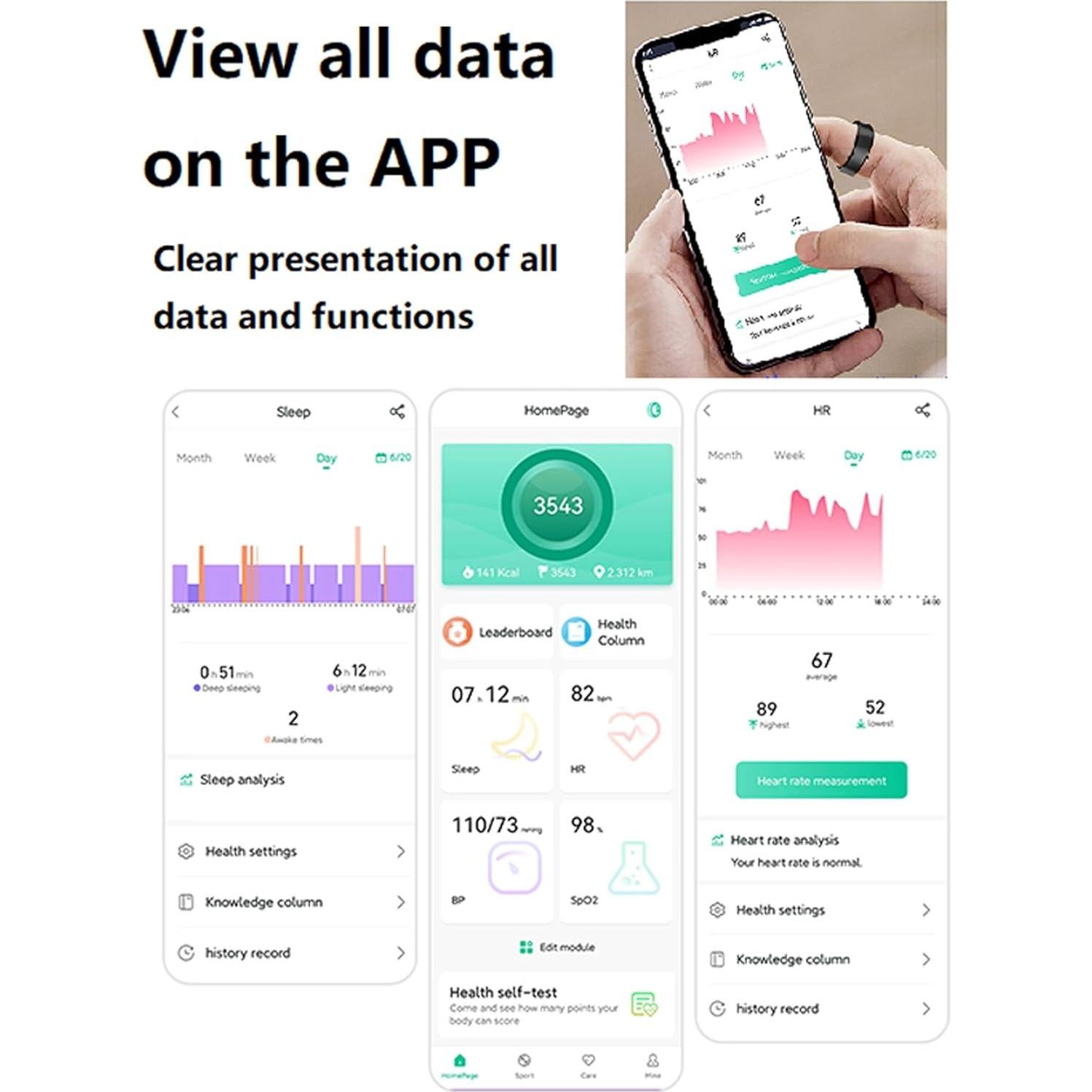 Anillo Inteligente cnBro R08 Monitor de Salud y Fitness