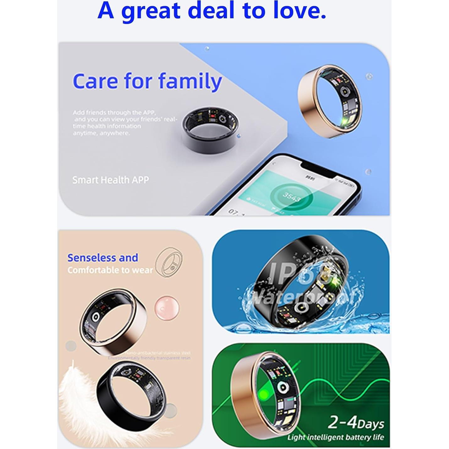 Anillo Inteligente cnBro R08 Monitor de Salud y Fitness