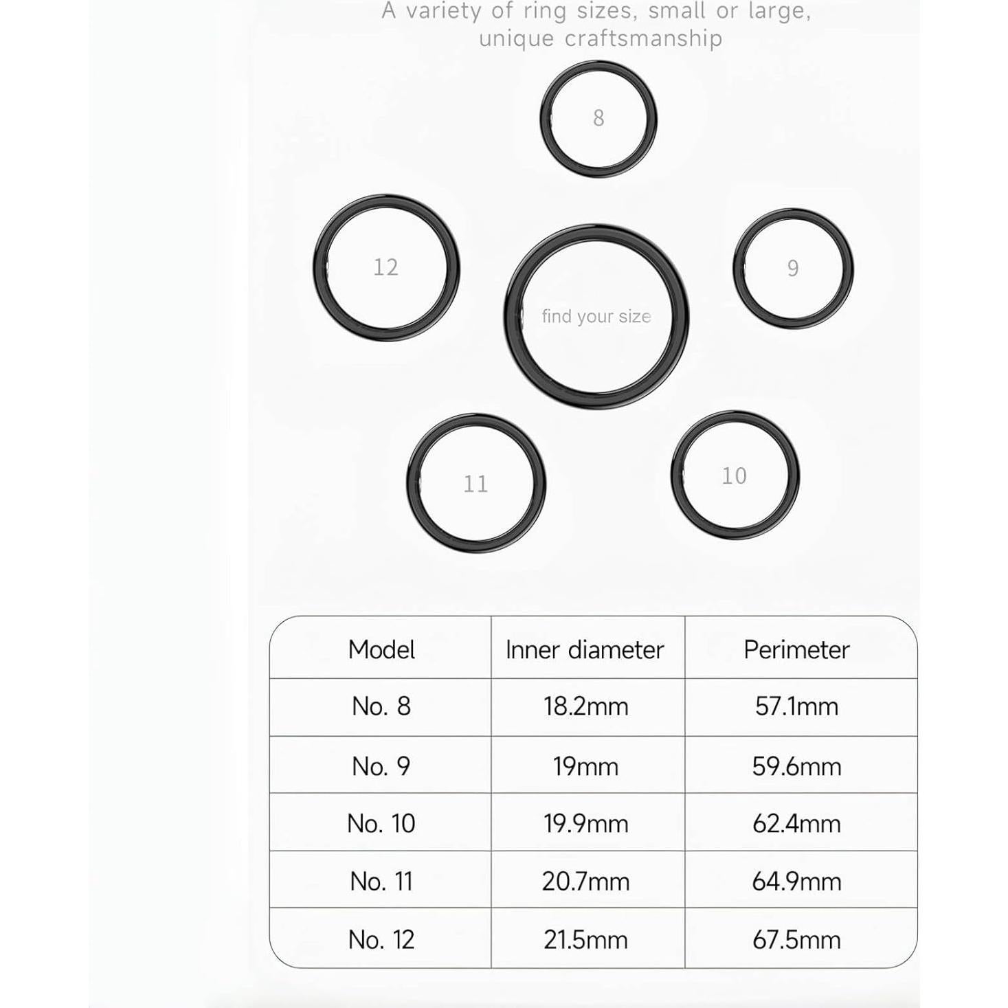 Anillo Inteligente Sqrutri Negro 9 - IP68, Sueño, Oxígeno, Pulsaciones