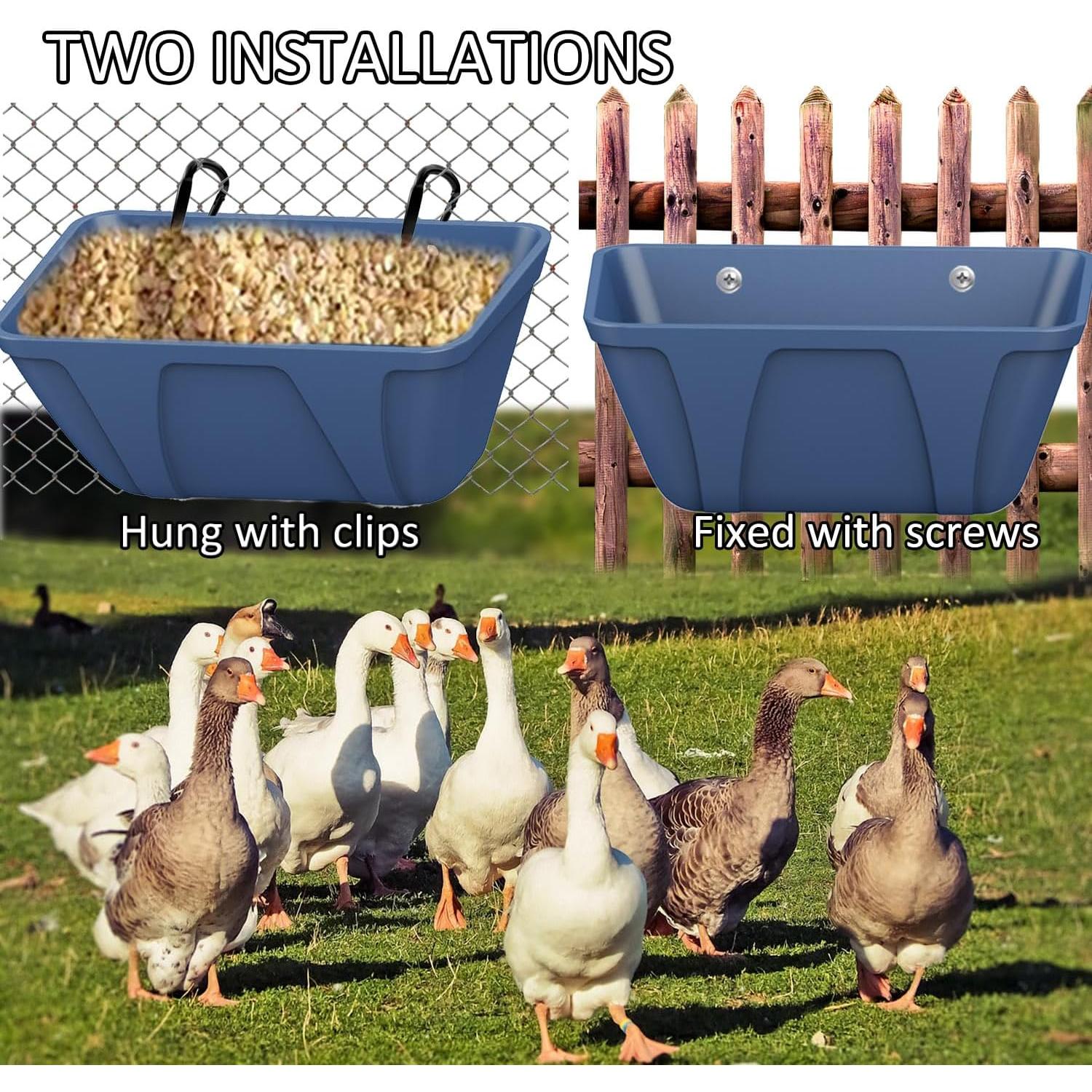 Comedero Colgante ATKSKYO Modelo FEED TROUGH 2 Azul 4L