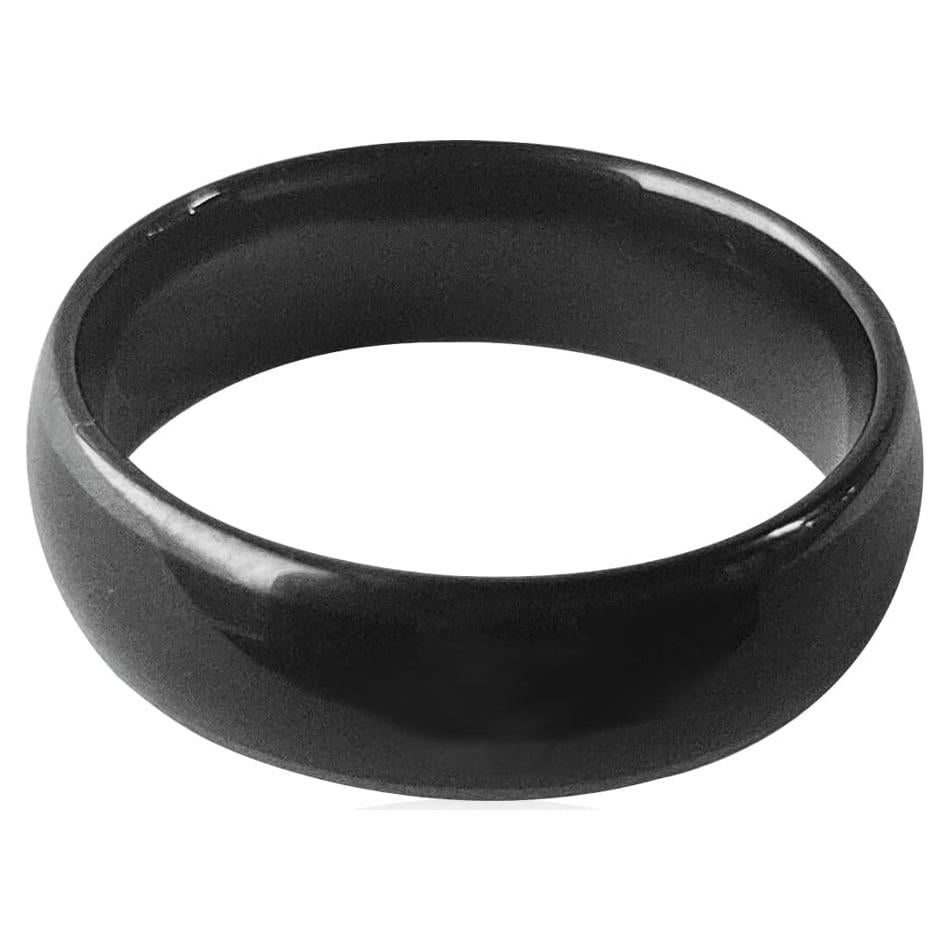 Anillo NFC HECERE Cerámico Negro 6# Impermeable 215 Bytes
