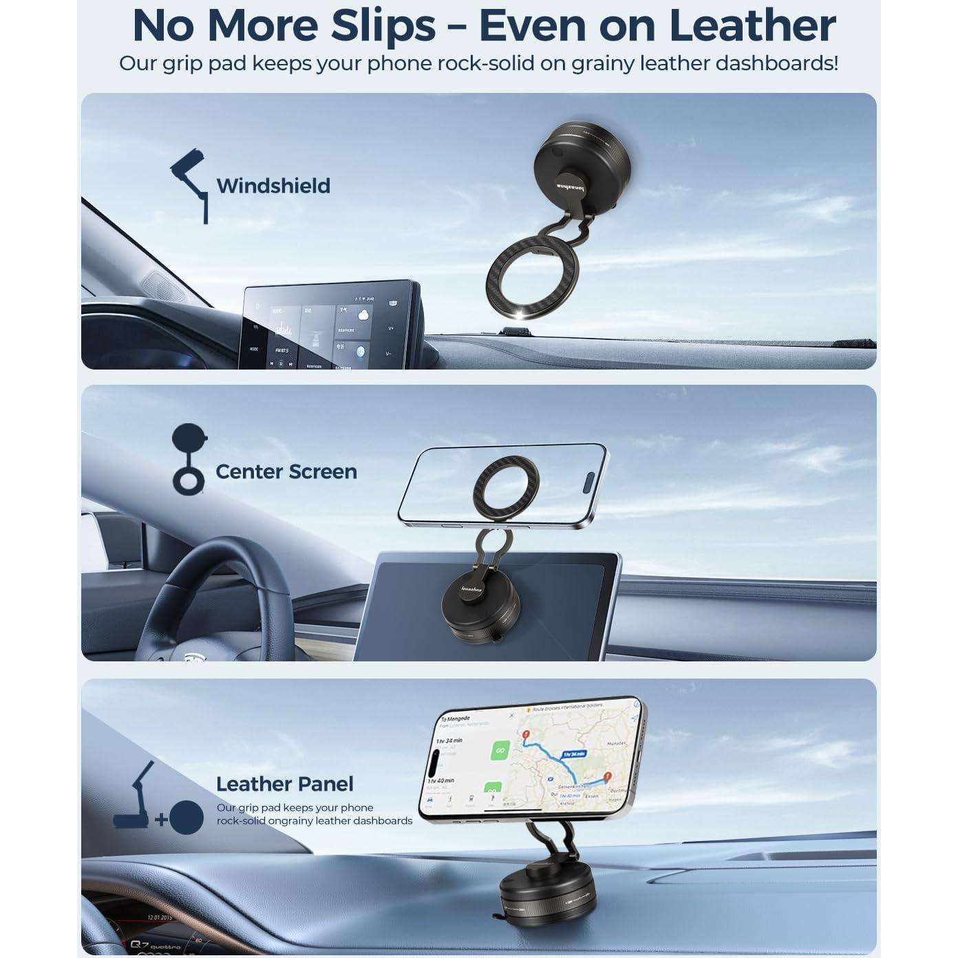 Soporte Magnético para Teléfono Lonazhna 2025 con Ventosa 360°