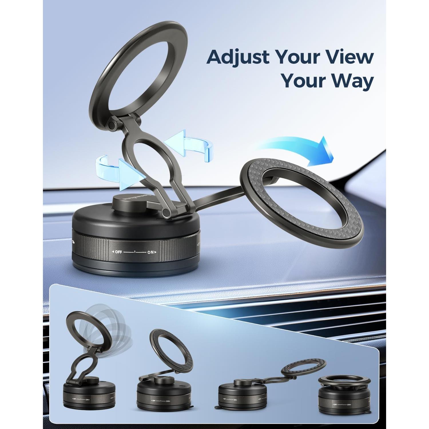 Soporte Magnético para Teléfono Lonazhna 2025 con Ventosa 360°