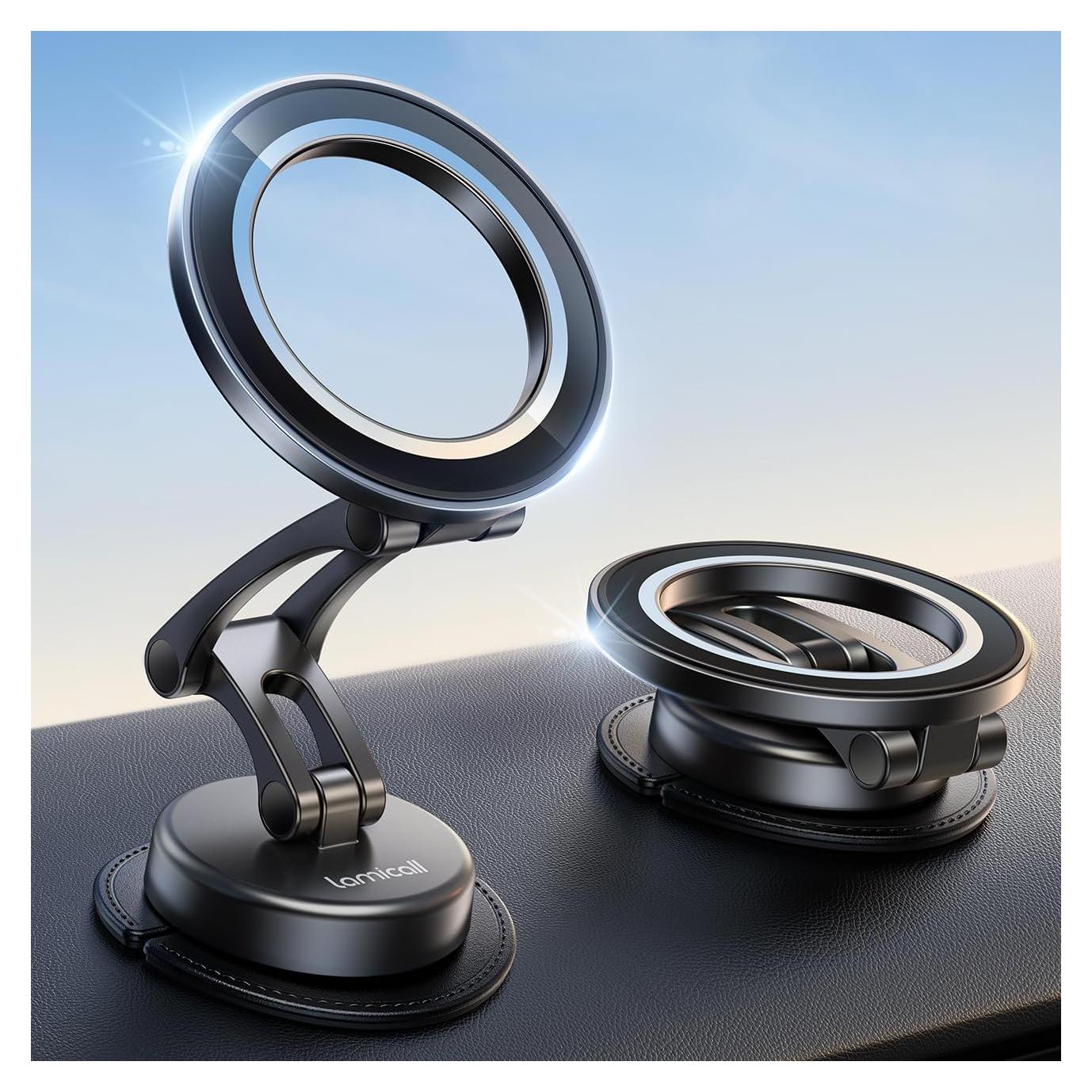 Soporte de Coche Lamicall MagSafe Todo Metal Ajustable