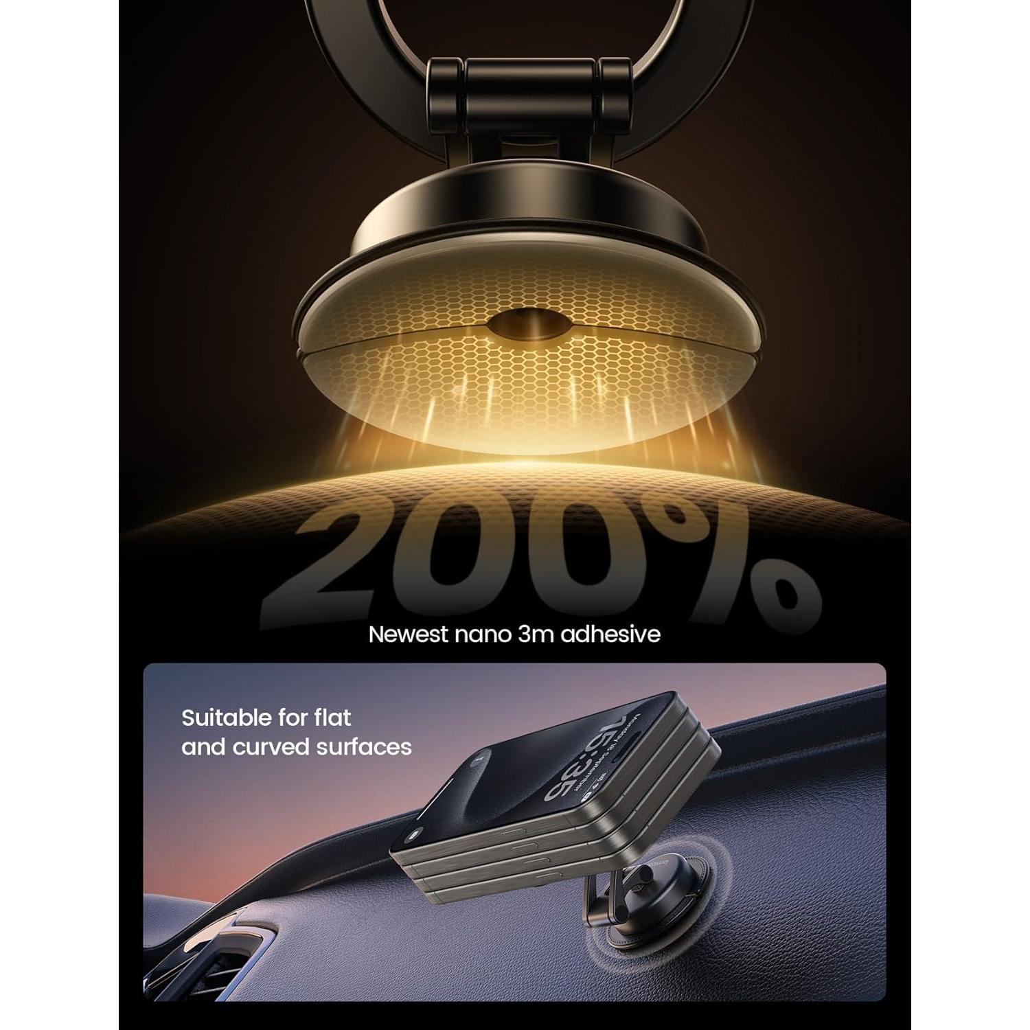 Soporte de Coche Lamicall MagSafe Todo Metal Ajustable