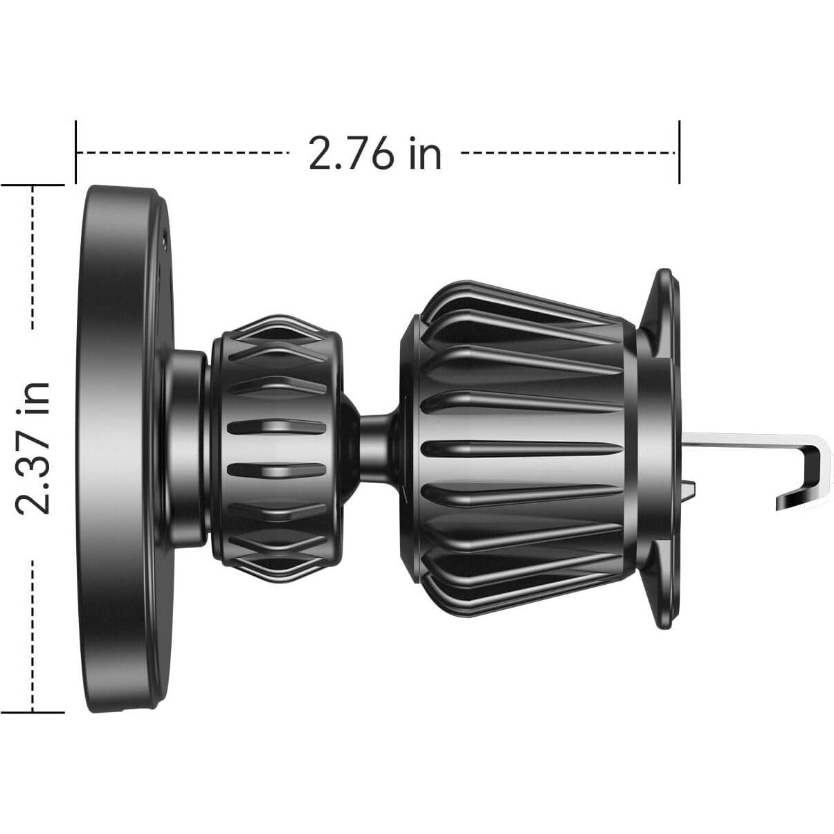Cargador Inalámbrico MagSafe Kaistyle 15W para Auto - Soporte 2 en 1