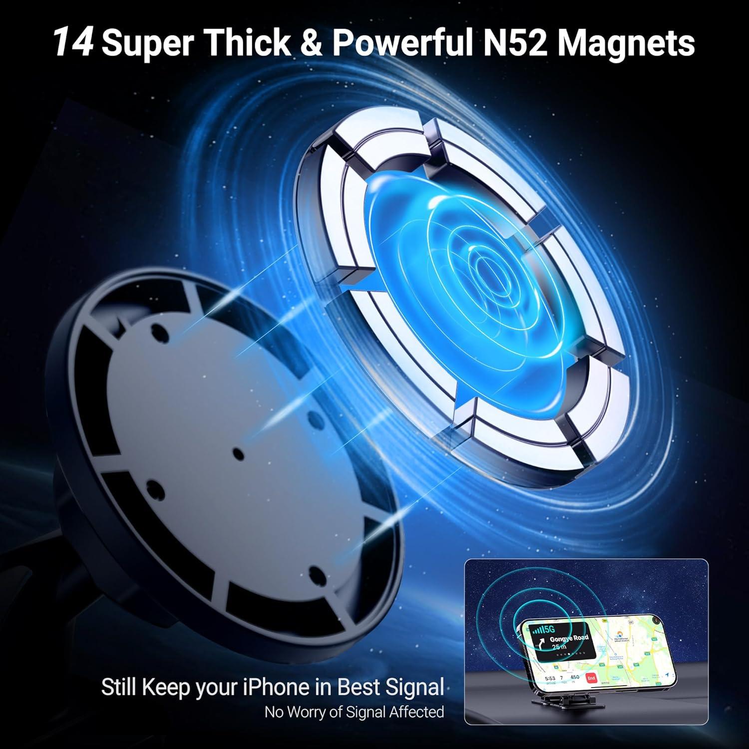 Soporte Magnético para Auto PROfezzion 2 Unidades iPhone