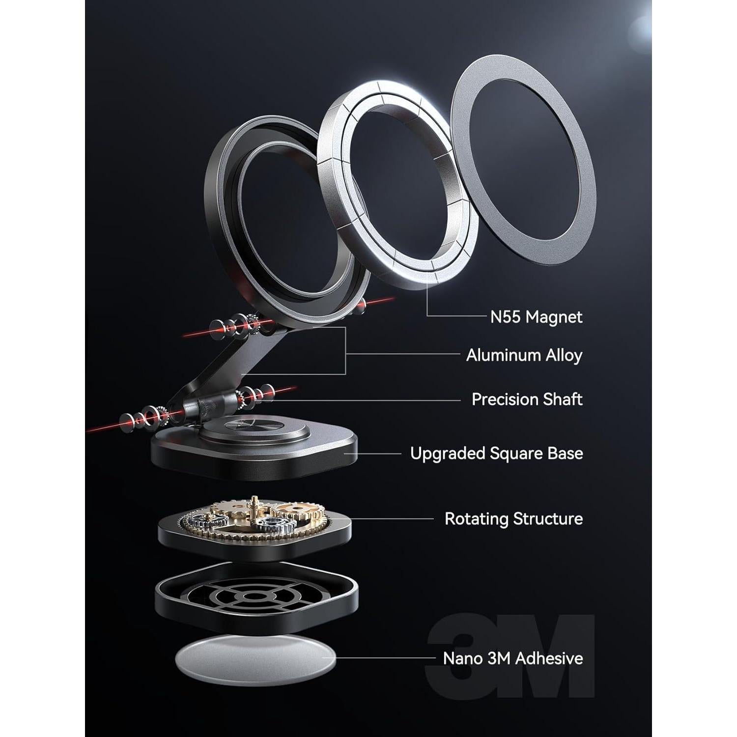 Soporte para coche JOYROOM MagSafe Plegable 360° Negro