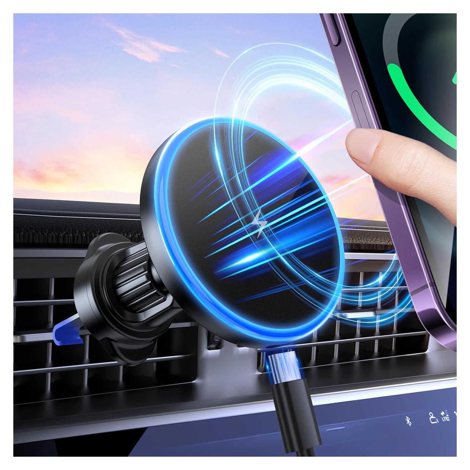 Cargador Inalámbrico para Coche MagSafe Bokilino 15W