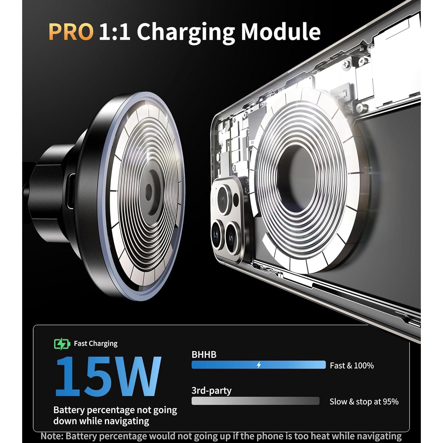 Soporte Cargador Inalámbrico Magsafe para iPhone 12-16