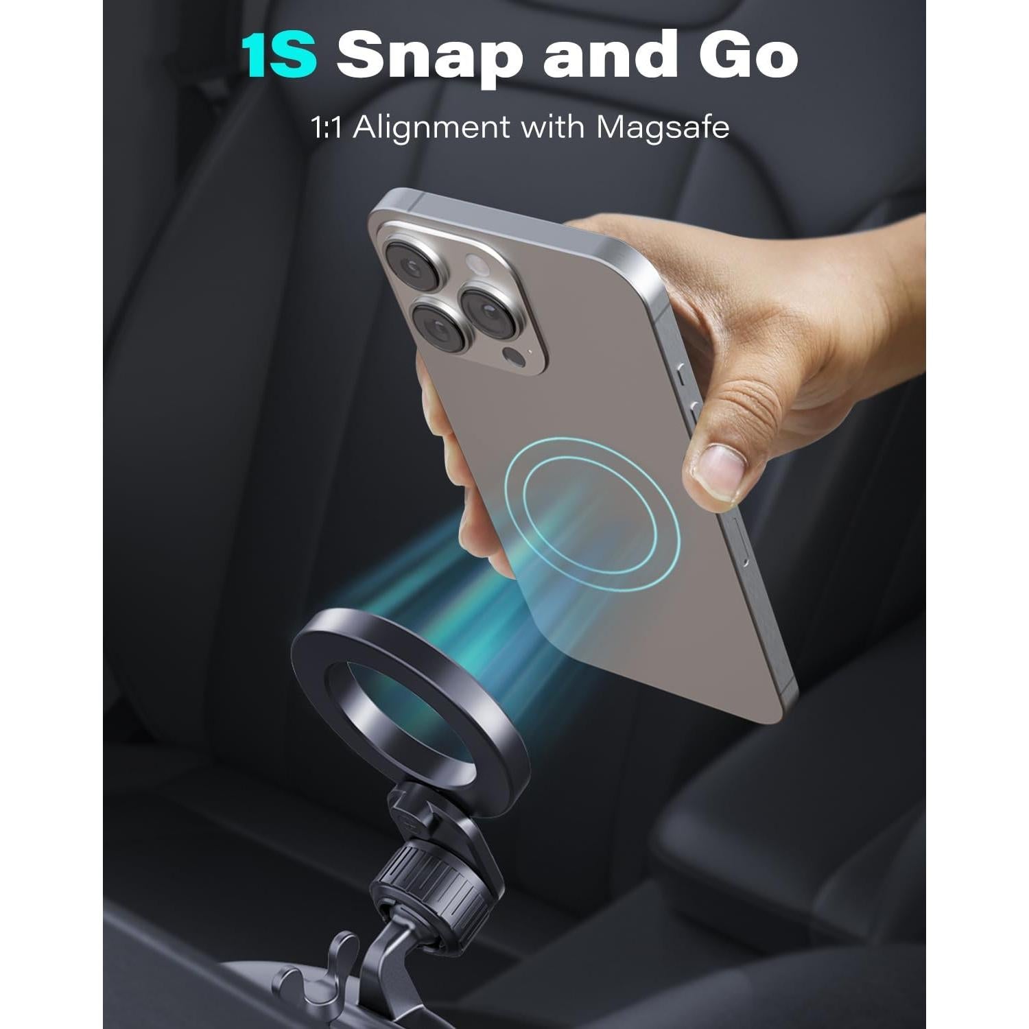 Soporte de Teléfono CD 1Zero Magsafe 17 Imanes para iPhone