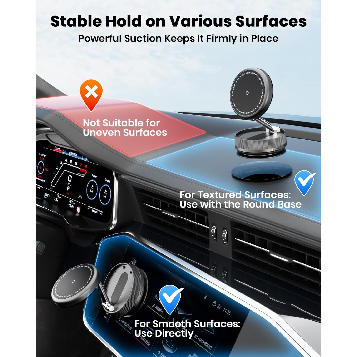 Soporte Magnético para Teléfono MiiKARE 360° Ajustable