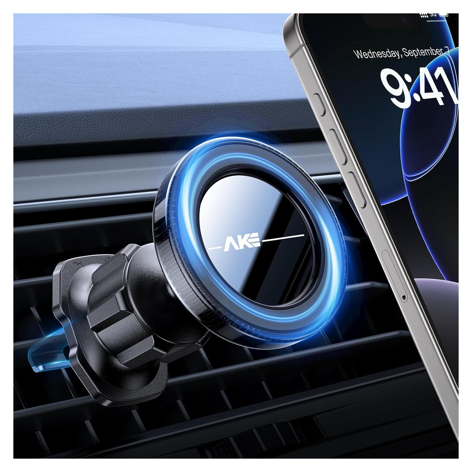 Soporte de Coche MagSafe AKESEPE para iPhone 16/15/14/13