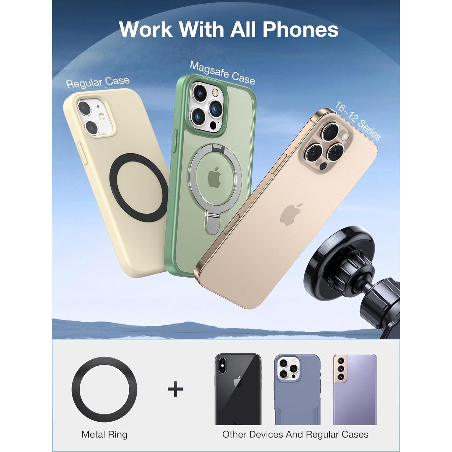 Soporte de Coche MagSafe AKESEPE para iPhone 16/15/14/13