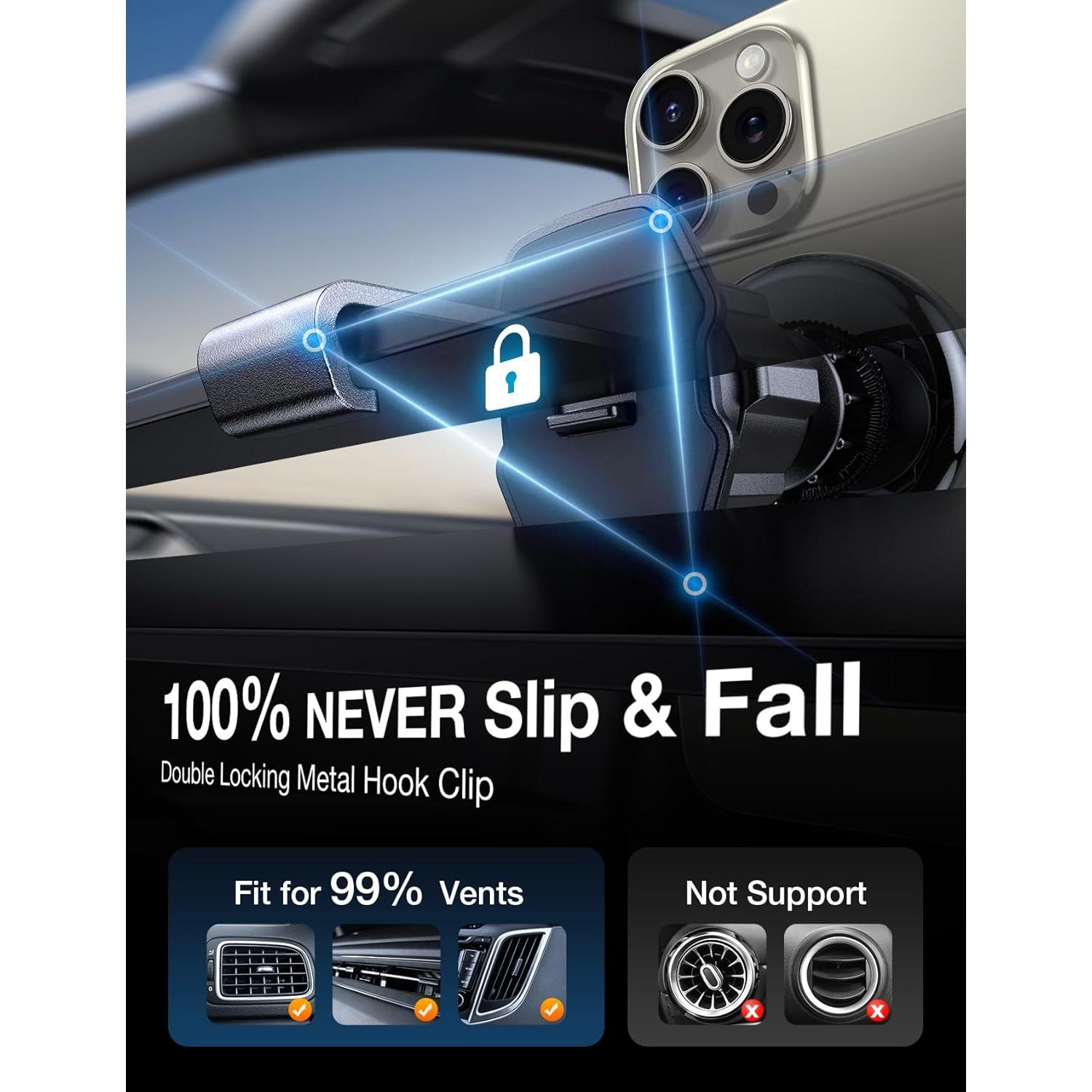 Soporte de Coche MagSafe AKESEPE para iPhone 16/15/14/13