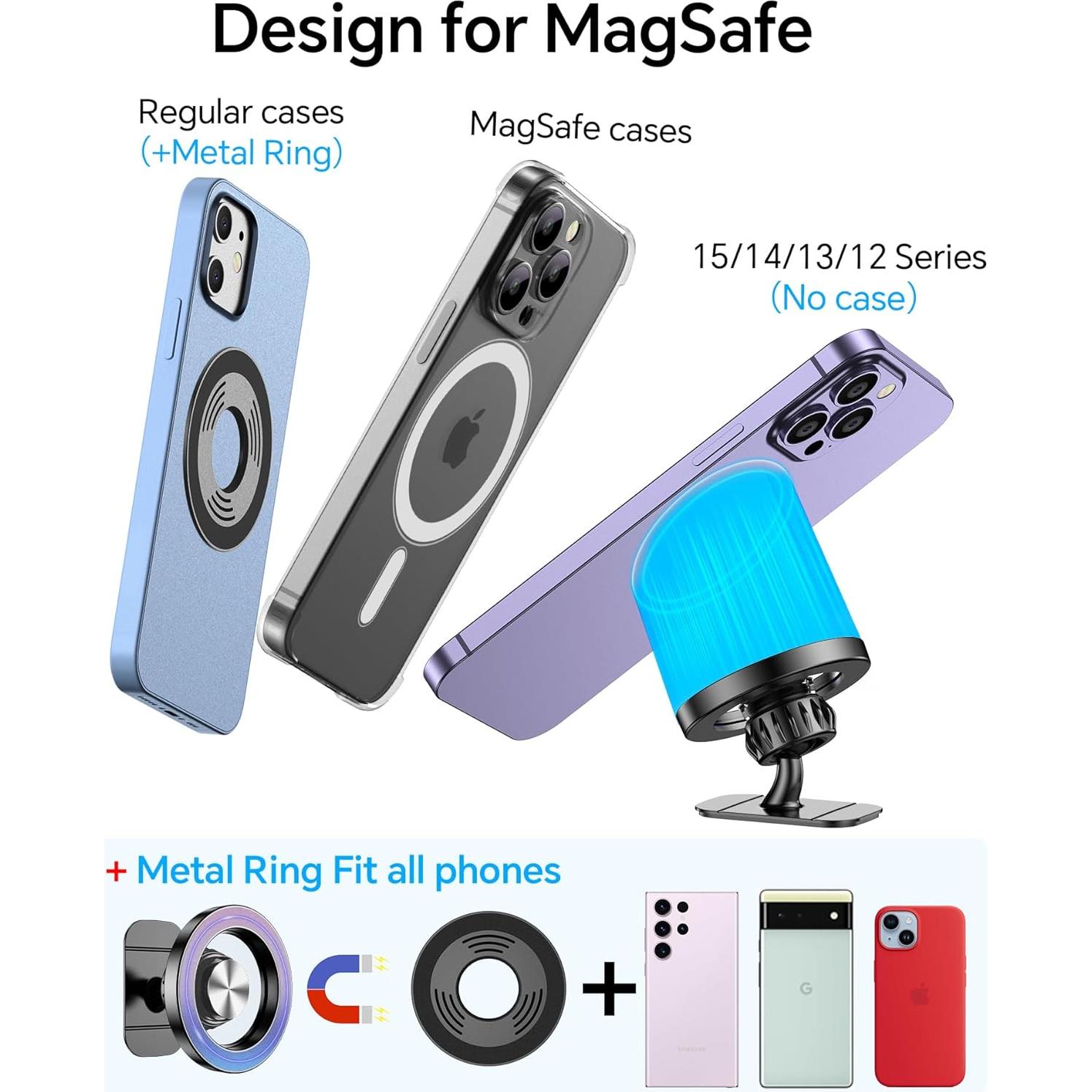 Soporte Magnético para Coche Magsafe Kaistyle 360°