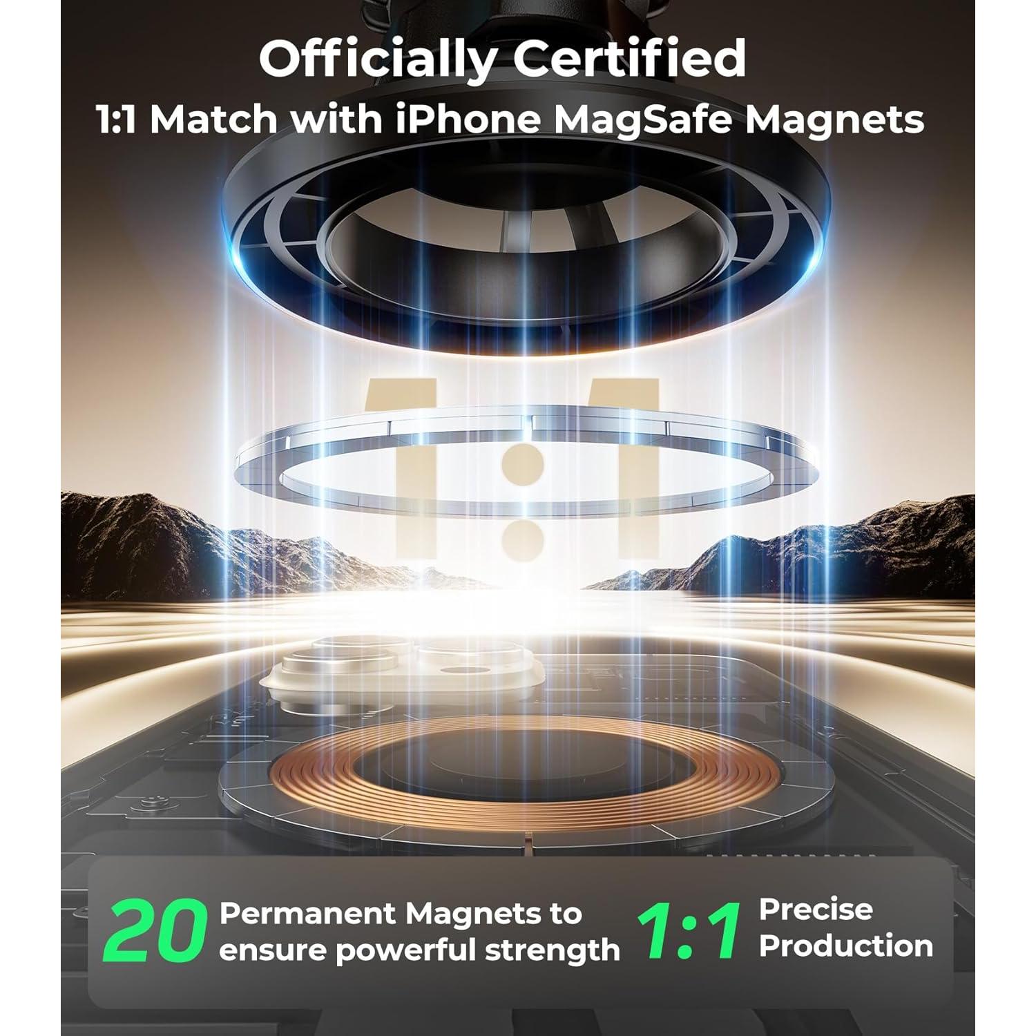 Soporte para Teléfono MagSafe AREDAN 2 en 1 para Auto