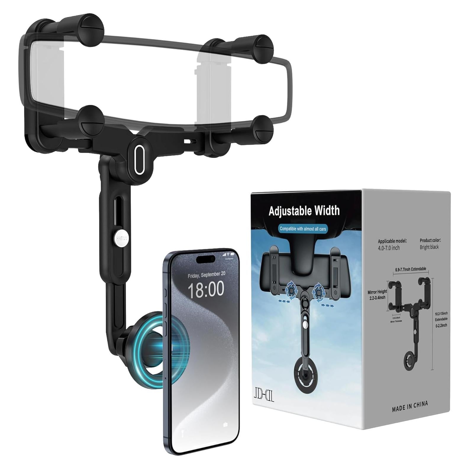 Soporte Magnético para Teléfono en Espejo Retrovisor JDHDL