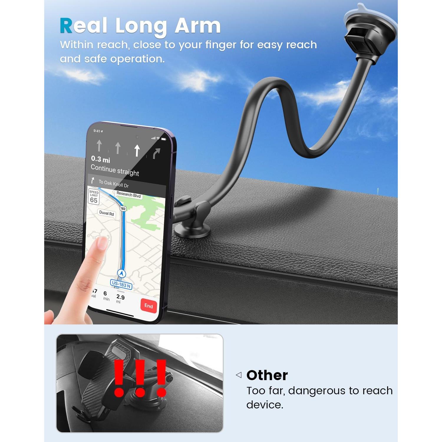 Soporte de Coche Magnético APPS2Car para iPhone 16 Pro Max