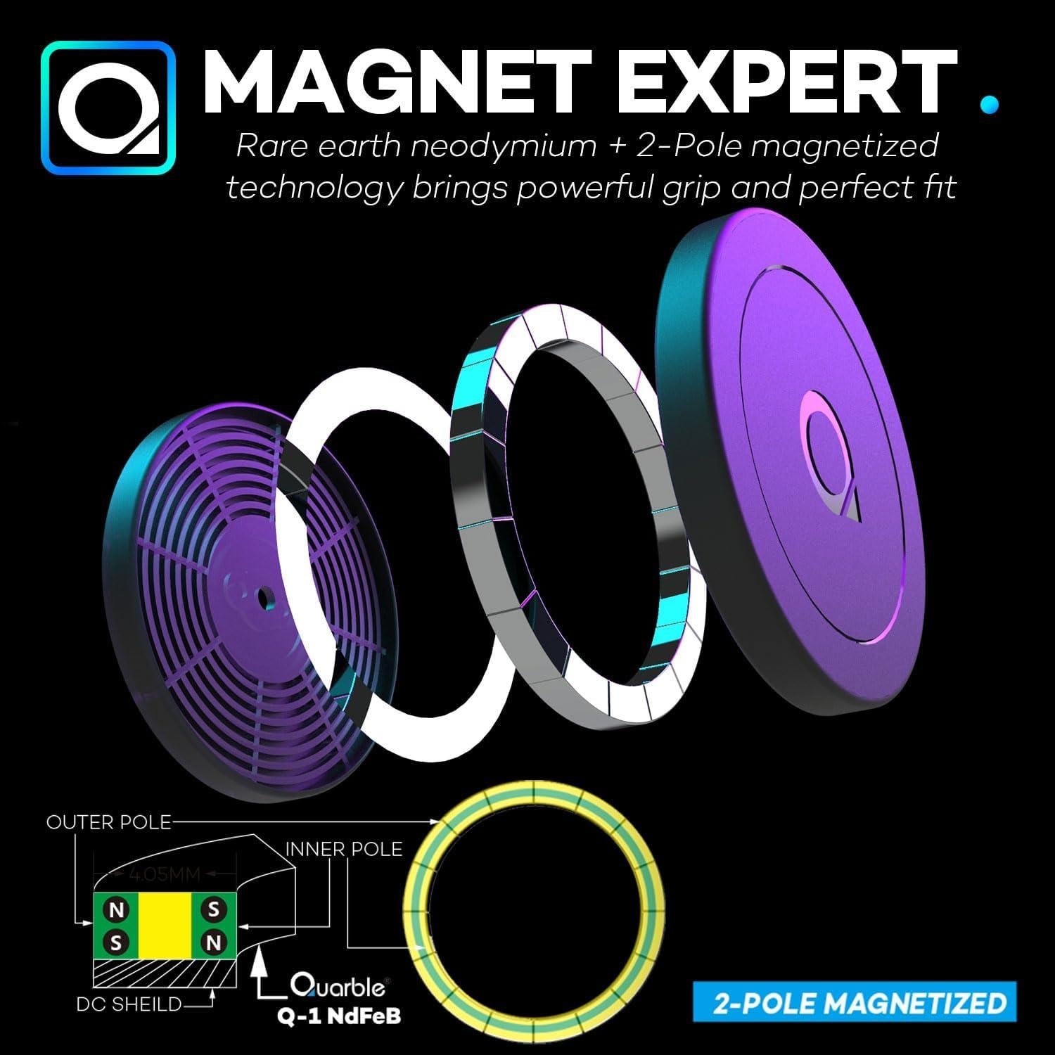 Soporte Magnético para Coche Quarble Ajustable 360° iPhone