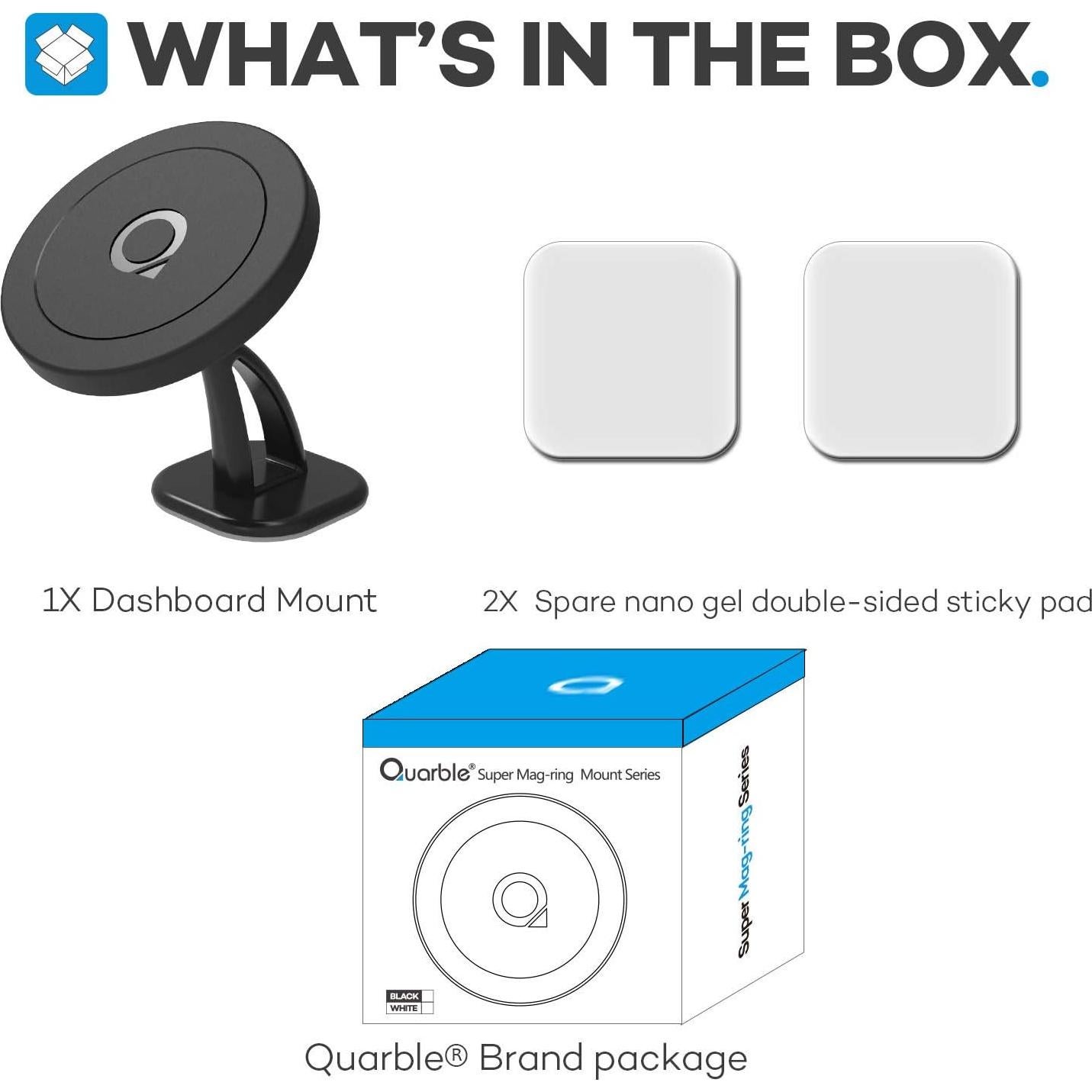 Soporte Magnético para Coche Quarble Ajustable 360° iPhone