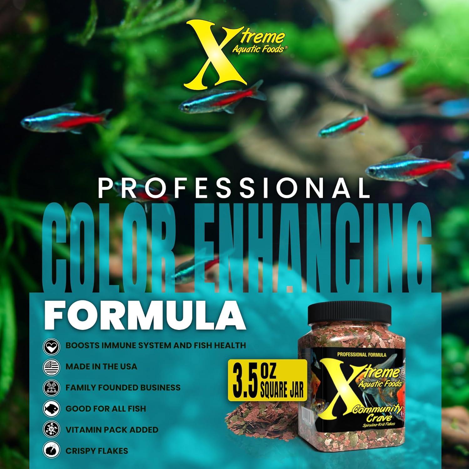 Alimento para Peces Xtreme Crave Flake 100g Espirulina y Krill