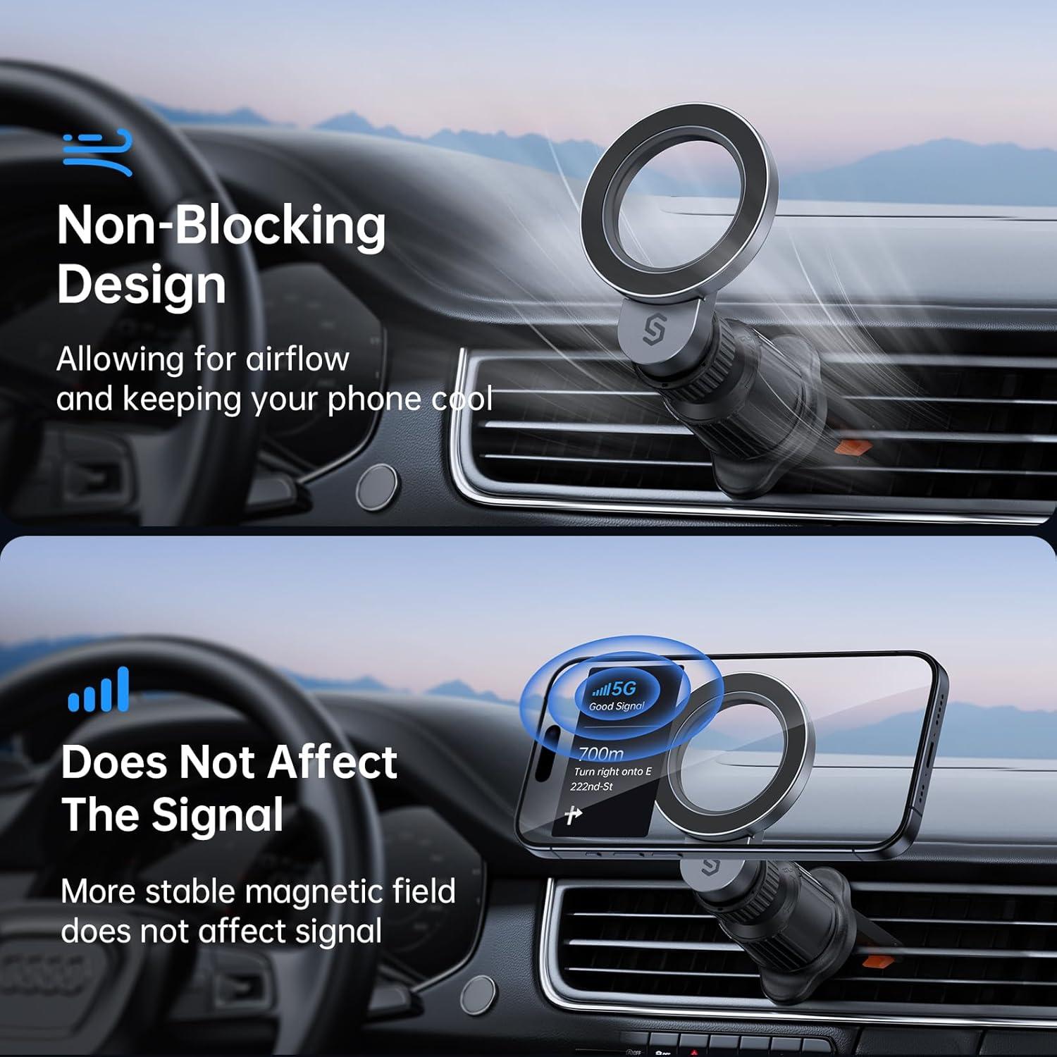 Soporte de Coche MagSafe SYNCWIRE 360° para Teléfonos