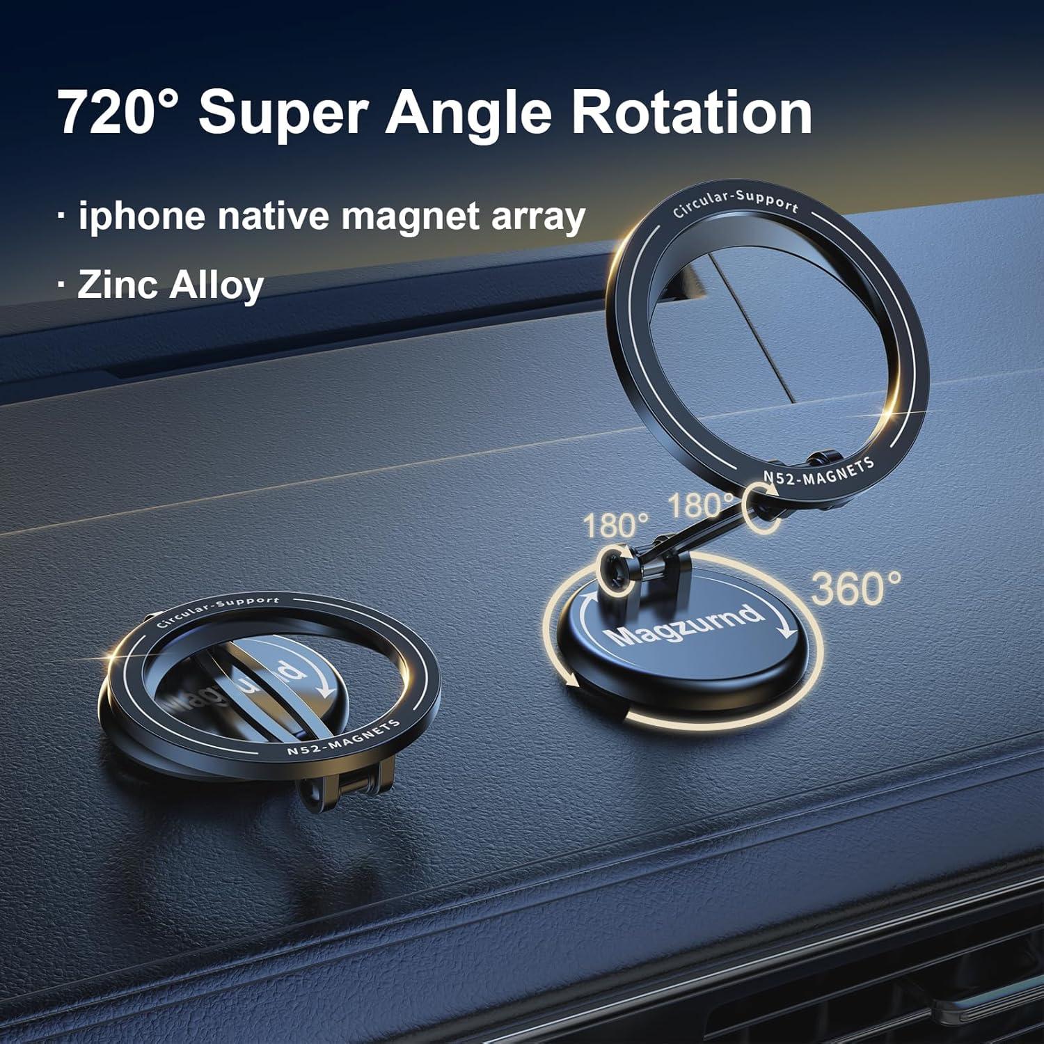 Soporte Magnético para Coche Magzurnd 360° para iPhone